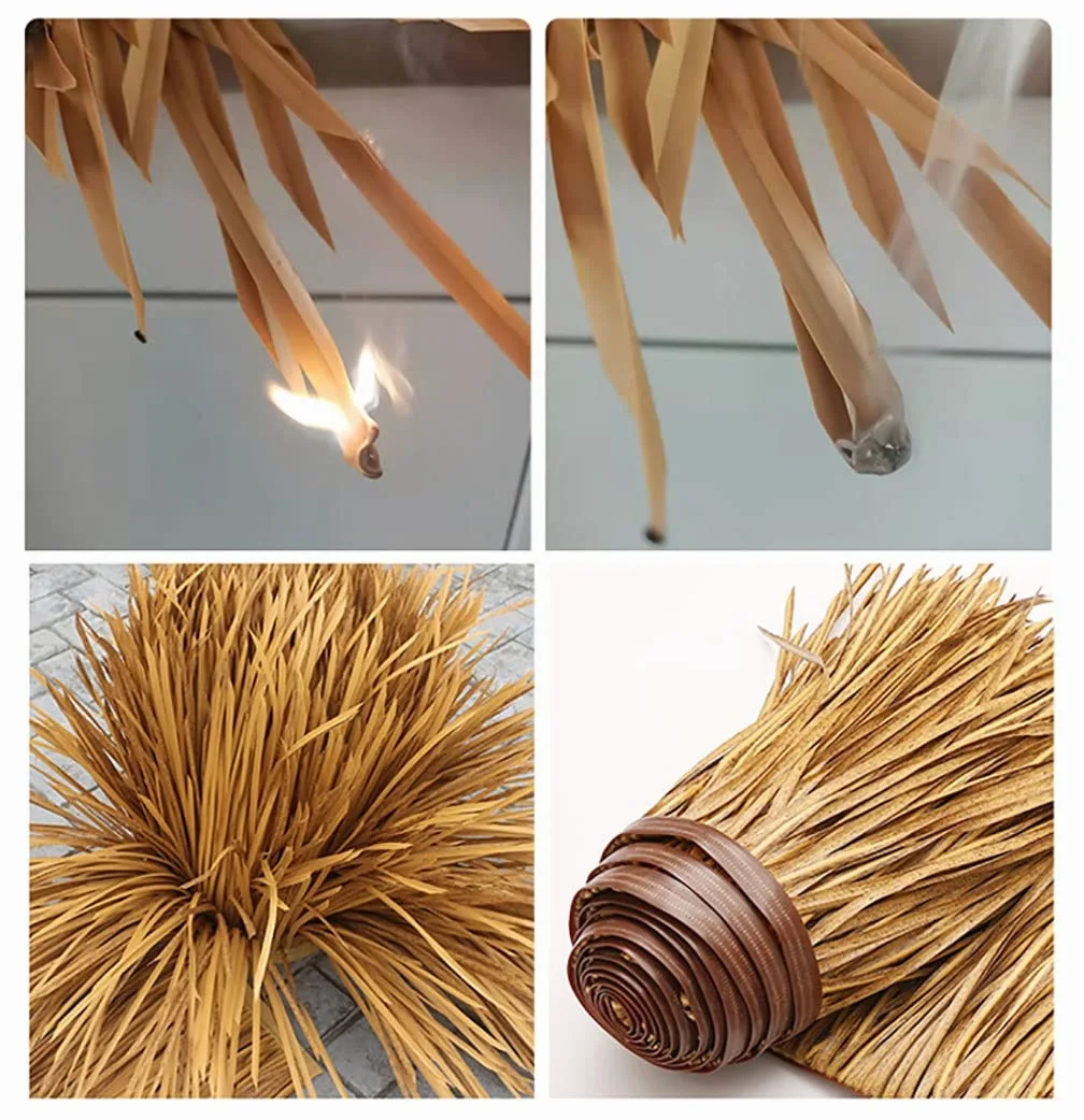 Rotoli Di Paglia Con Tetto In Paglia Sintetica – Rotoli Di Paglia Di Palma | Anatra Erba Cieca | Capanna Tiki Paglia | Palapa Tetto Di Paglia | Tetto Di Paglia Per Capanne Tiki Bar 0.5X1m- Colour: Yel