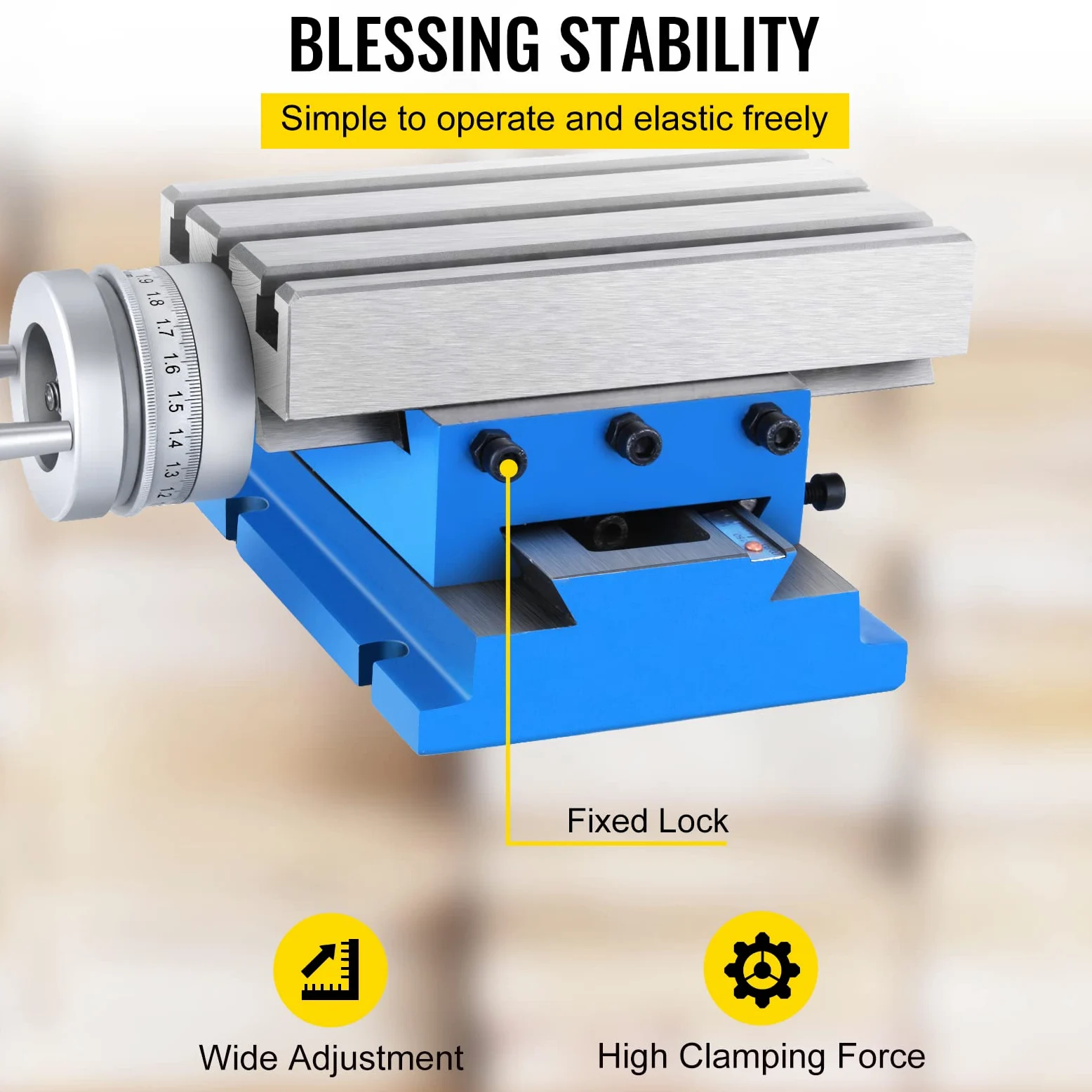 VEVOR MX-75 Multifunzionale Fresa Tavolo da Lavoro 185 x 100 mm Fresatura Tavolo da Lavoro X 80 mm Y 75 mm Croce Tavolo Trapano Da Tavolo per Trapano e Fresatrici (MX-75)