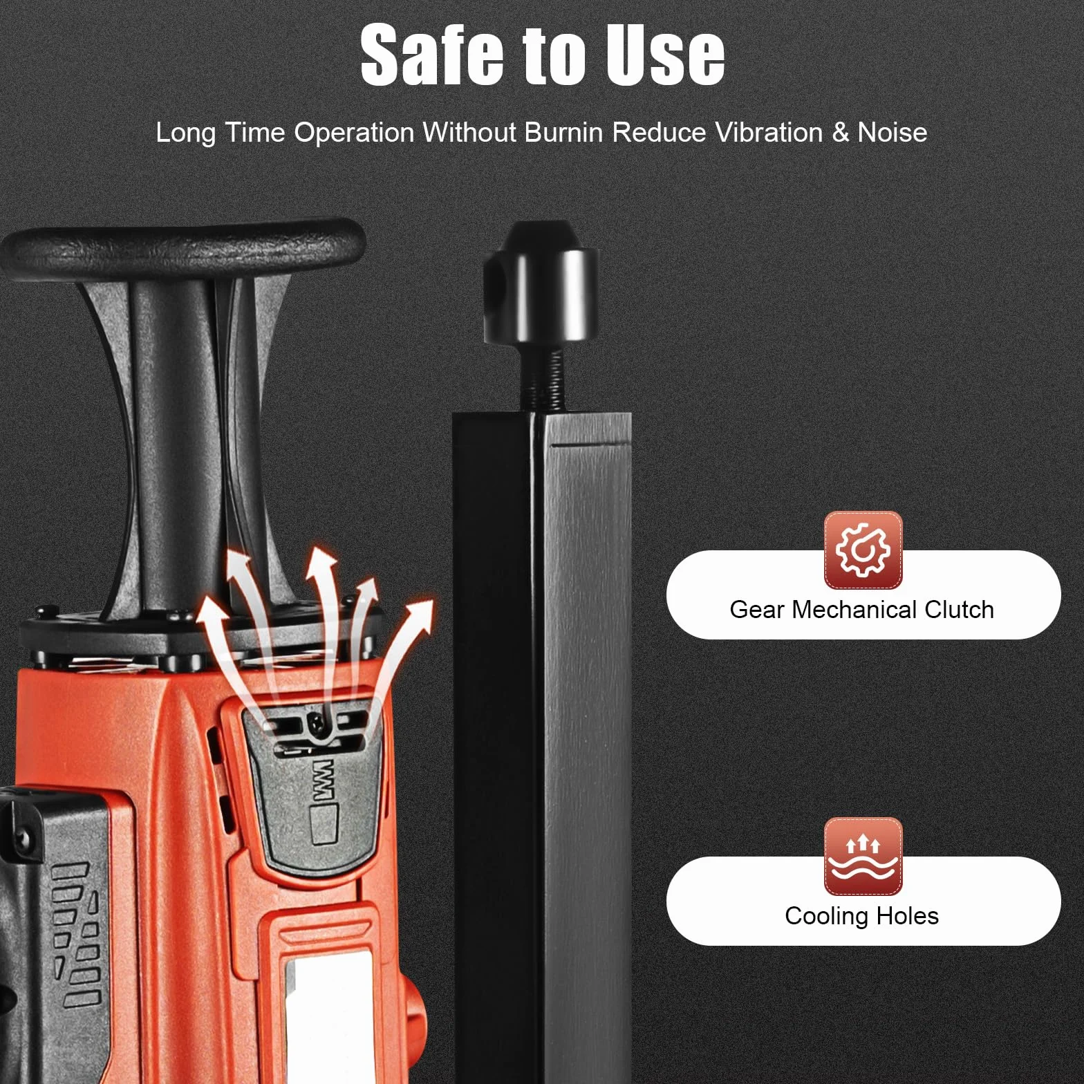 Trapano Calcestruzzo Carotatrice Bagnata Secca Carotatrice Fino Punta Calcestruzzo Muro Cemento Armato Secco Bagnato 2200 W 180 Mm Per L'Apertura Pareti Demolizione