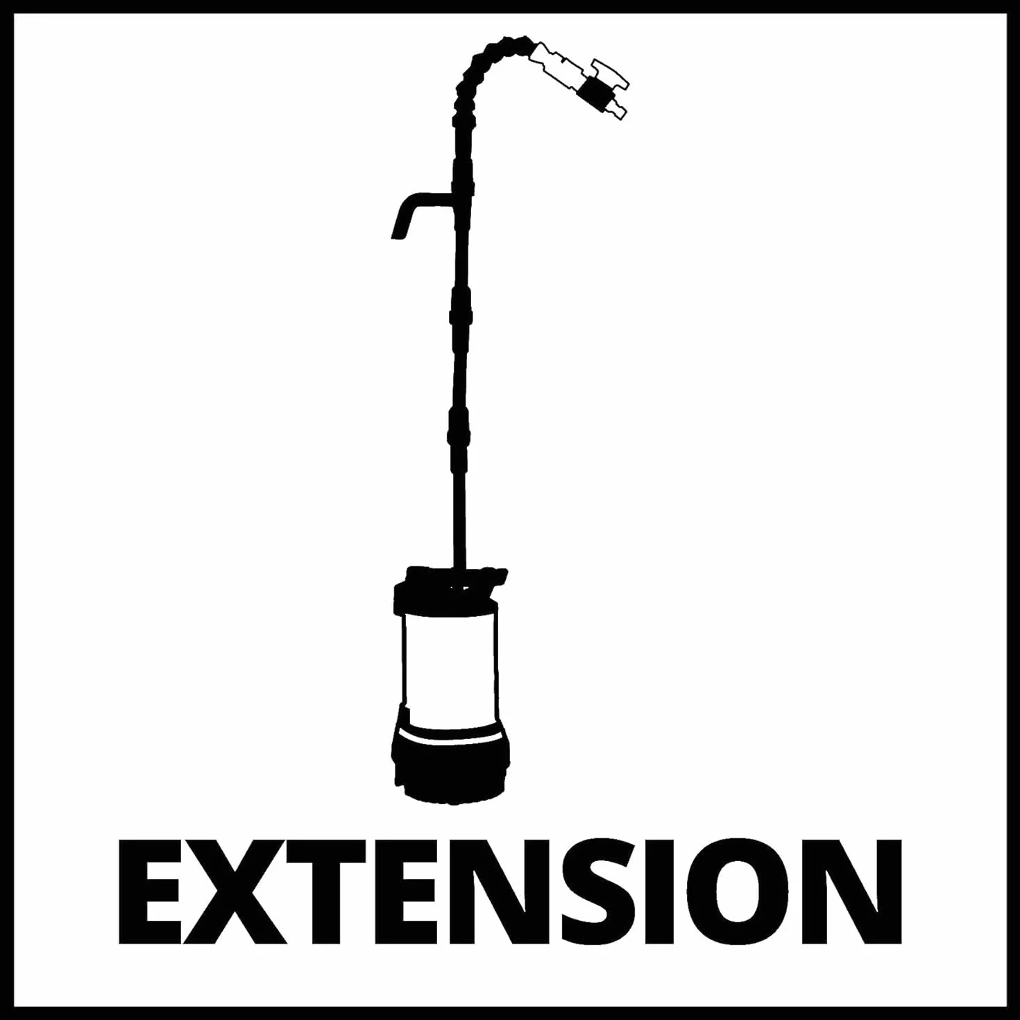 Einhell GE-PP 5555 RB-A Pompa per cisterne (550 W, portata max 5500 L/h, prevalenza 20 m, immersione max 7m, incl. Tubo a collo di cigno)