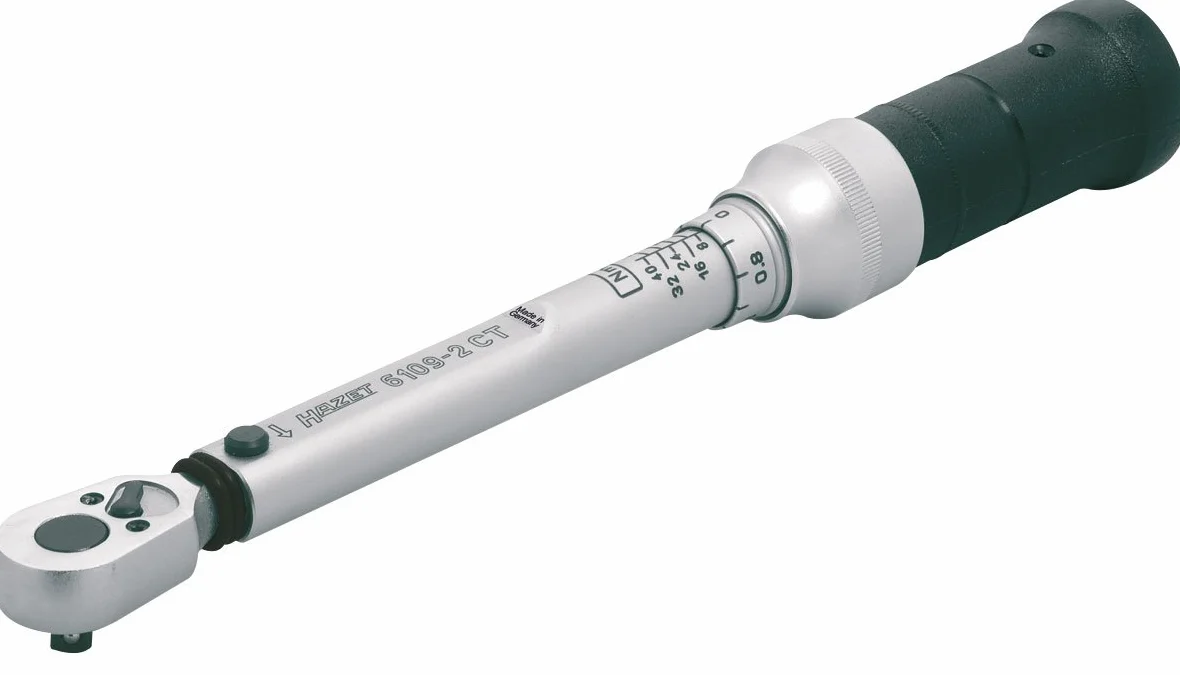 Hazet 6109-2Ct Chiave Dinamometrica, Argento, Attacco Quadro, Massiccio, 6.3 1/4 di Pollice