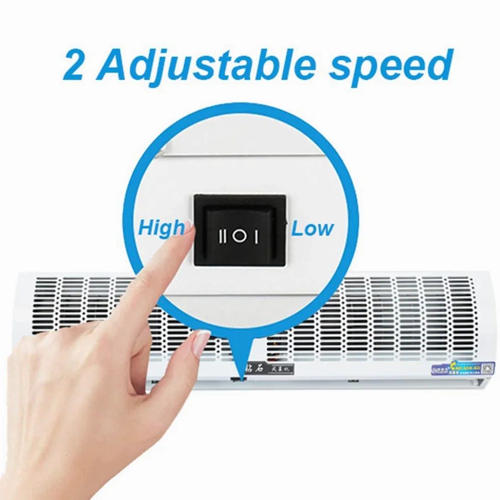 Barriera d'aria da interno commerciale da 60 cm a 150 cm per porta, finestra, sull'ingresso,Barriera aria ventilatore sopra la porta, potente vento naturale