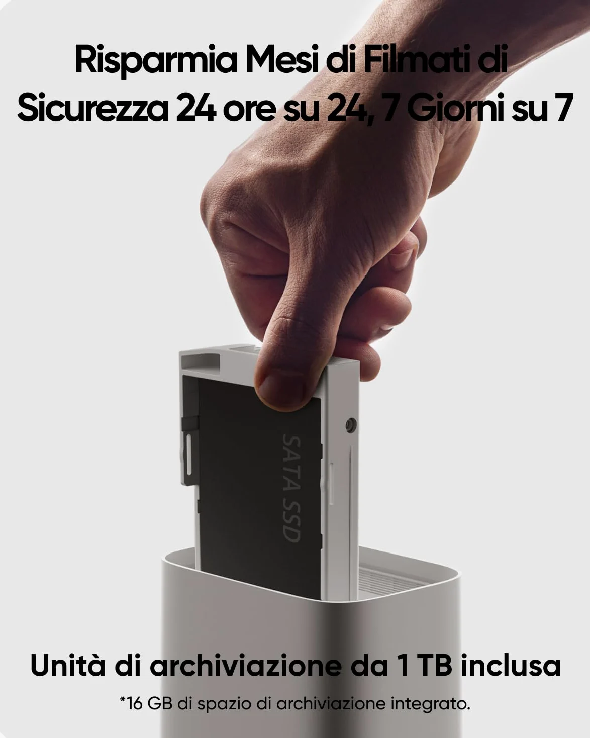 eufy Security eufyCam E330 (Pro) kit 4 telecamere, telecamere esterni 4K, registraz, 24/7, plug-in, NVR Wi-Fi, disco rigido 1 TB incluso, 10 canali, archiv. locale, nessun costo mensile