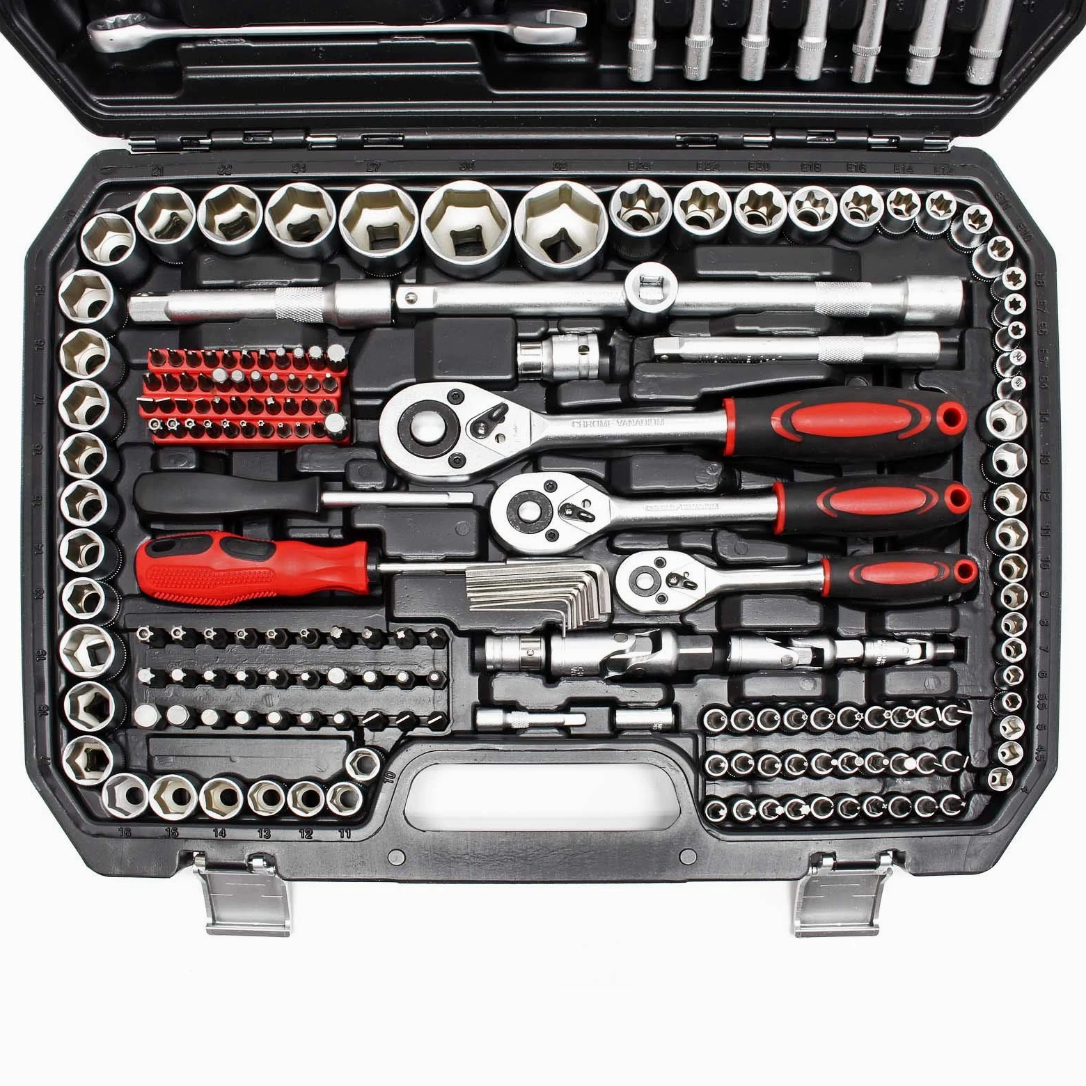 Set di chiavi a cricchetto 215 pz. Set di attrezzi Chiavi a bussola