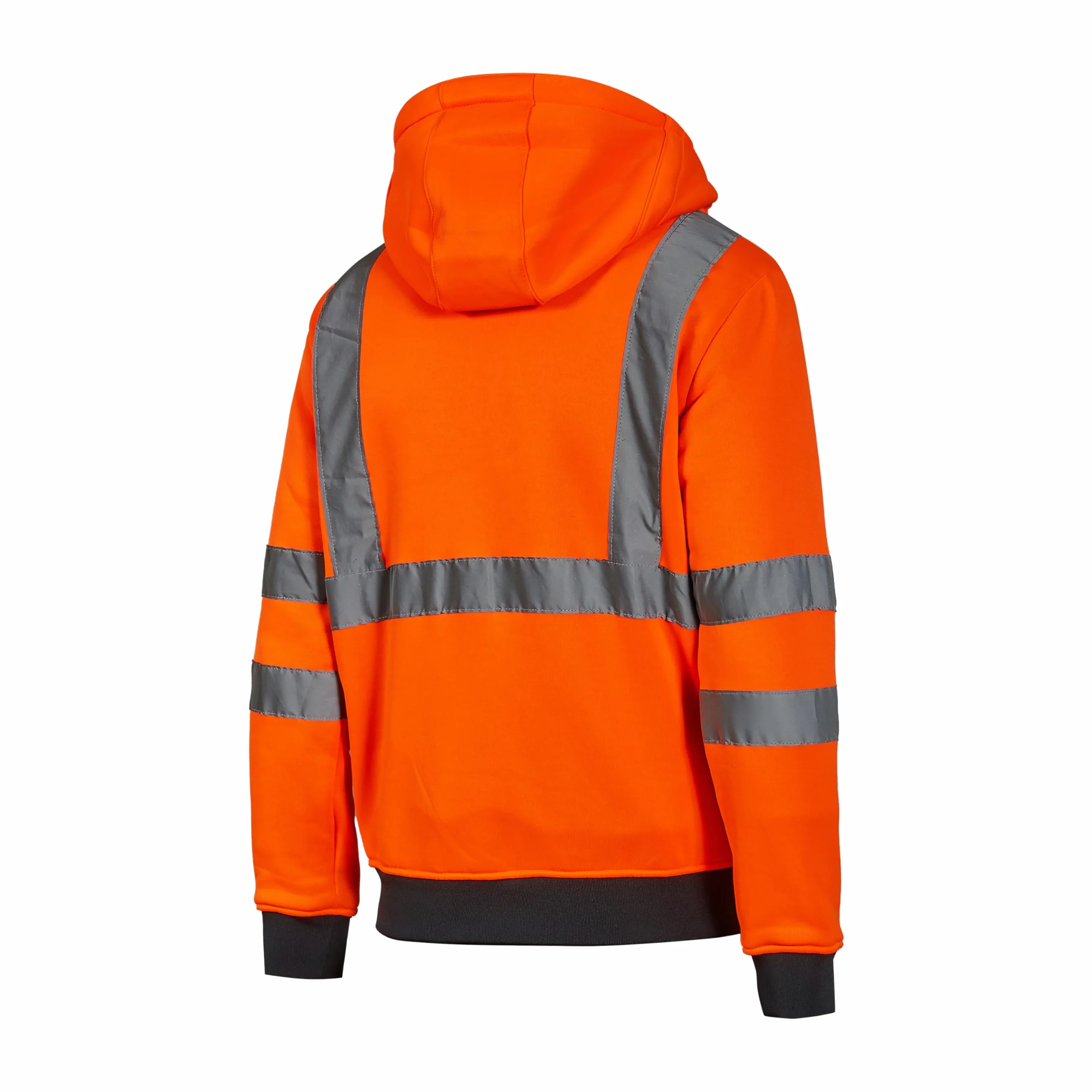 U-Power MELODY, Felpa, Abbigliamento da lavoro confortevole, Tessuto Softshell, Cappuccio rimovibile e regolabile, Giacca con zip intera, Tasche larghe sul fondo, Collo alto (ORANGE FLUO_M)