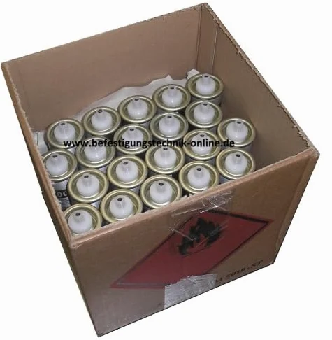 12 capsule di combustibile a gas, Ø 31,5 x 115 mm, adatte per spit Pulsa 700, distributore di gas professionale per cantieri e uso continuo