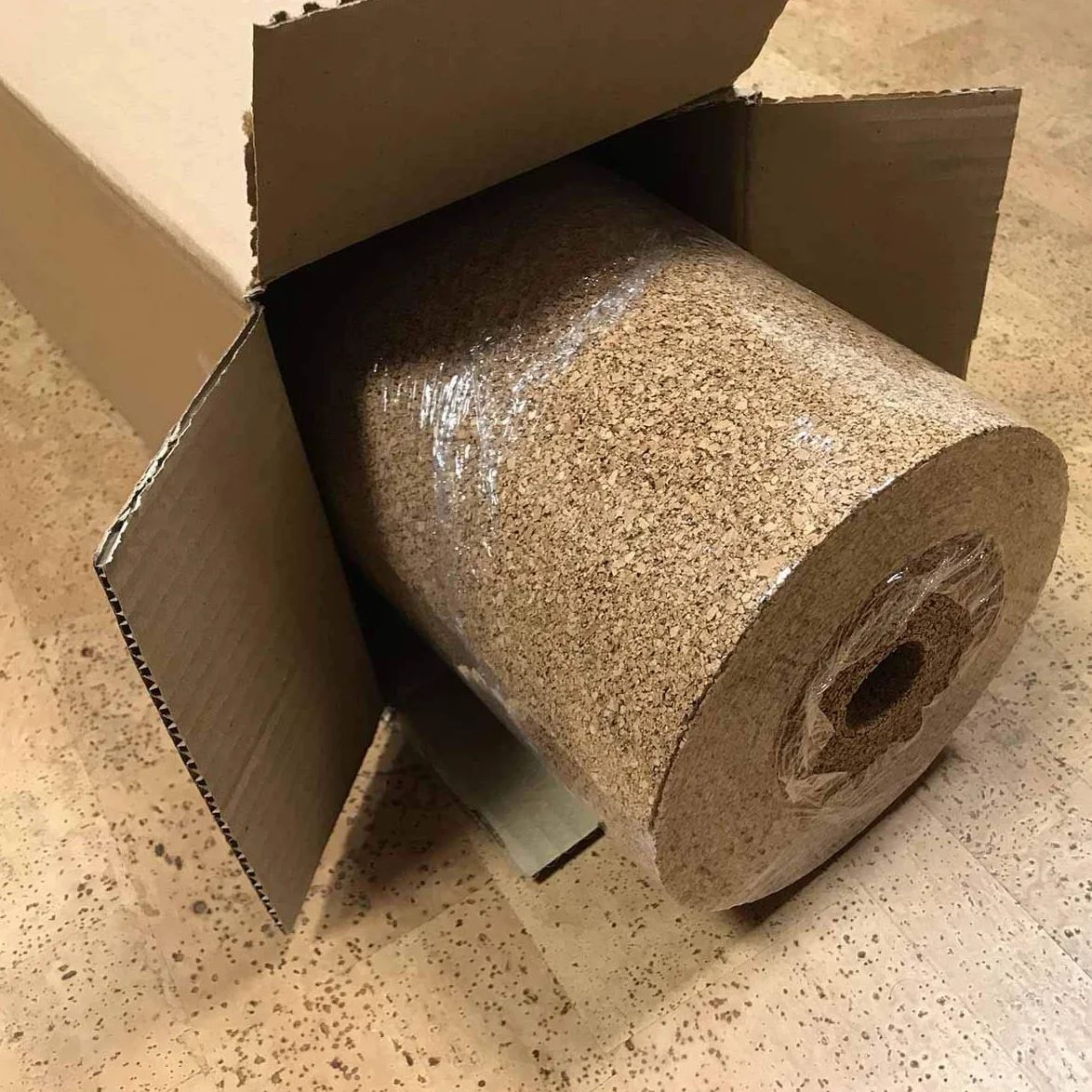 BioFlex Roll - Rotolo in sughero supercompresso a grana fine per isolamento termico e acustico - Dimensioni 1x10m - Spessori 2-3-5-10mm (10 mm - conf. da 10 mq)