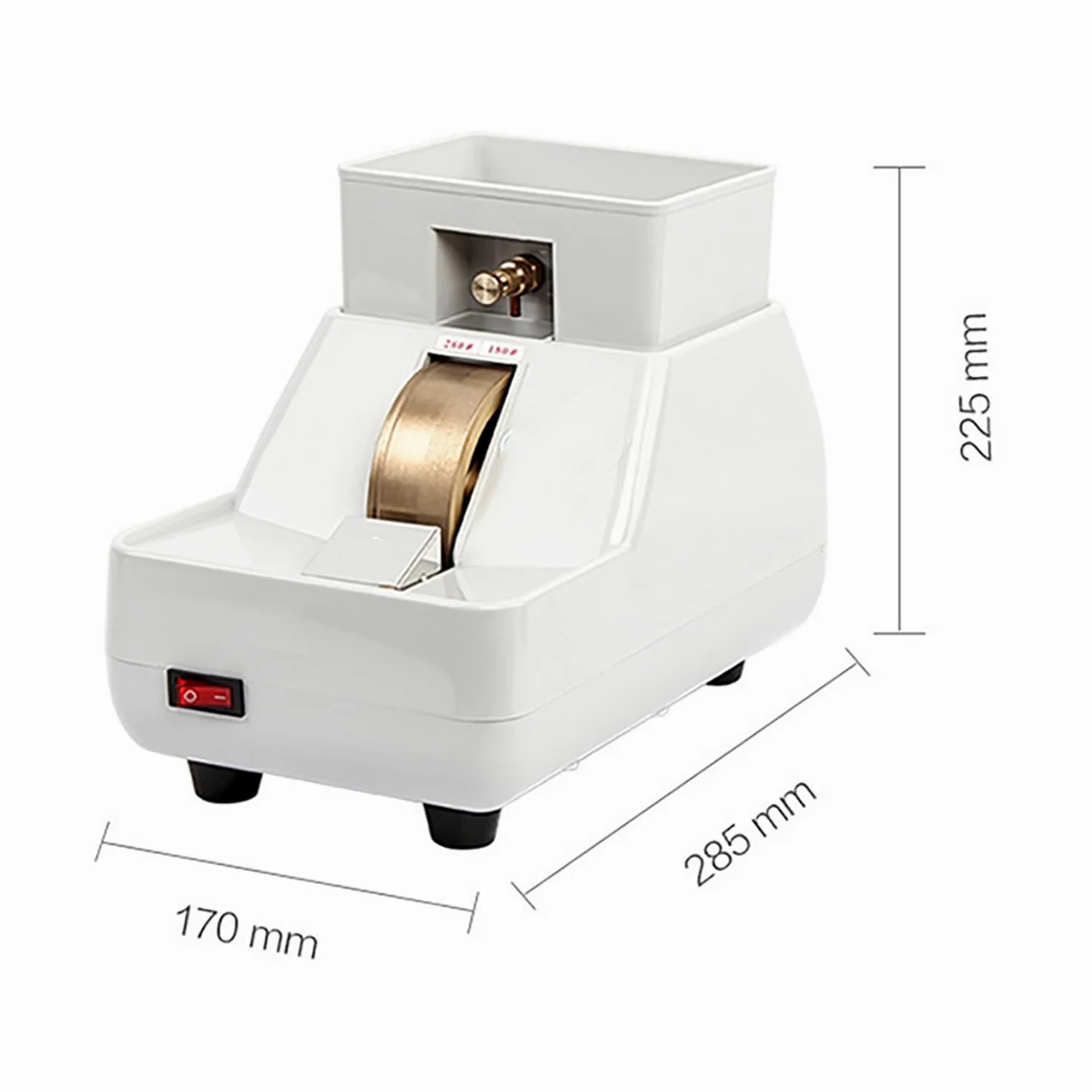 Smerigliatrice per Lenti, Molatrice per Lenti Ottiche Manuale, Lucidatrice per Lenti Tre in Uno, Lucidatrice per Lenti con Lavandino/scanalatura a V Rimovibile, Diamante Largo 35 Mm