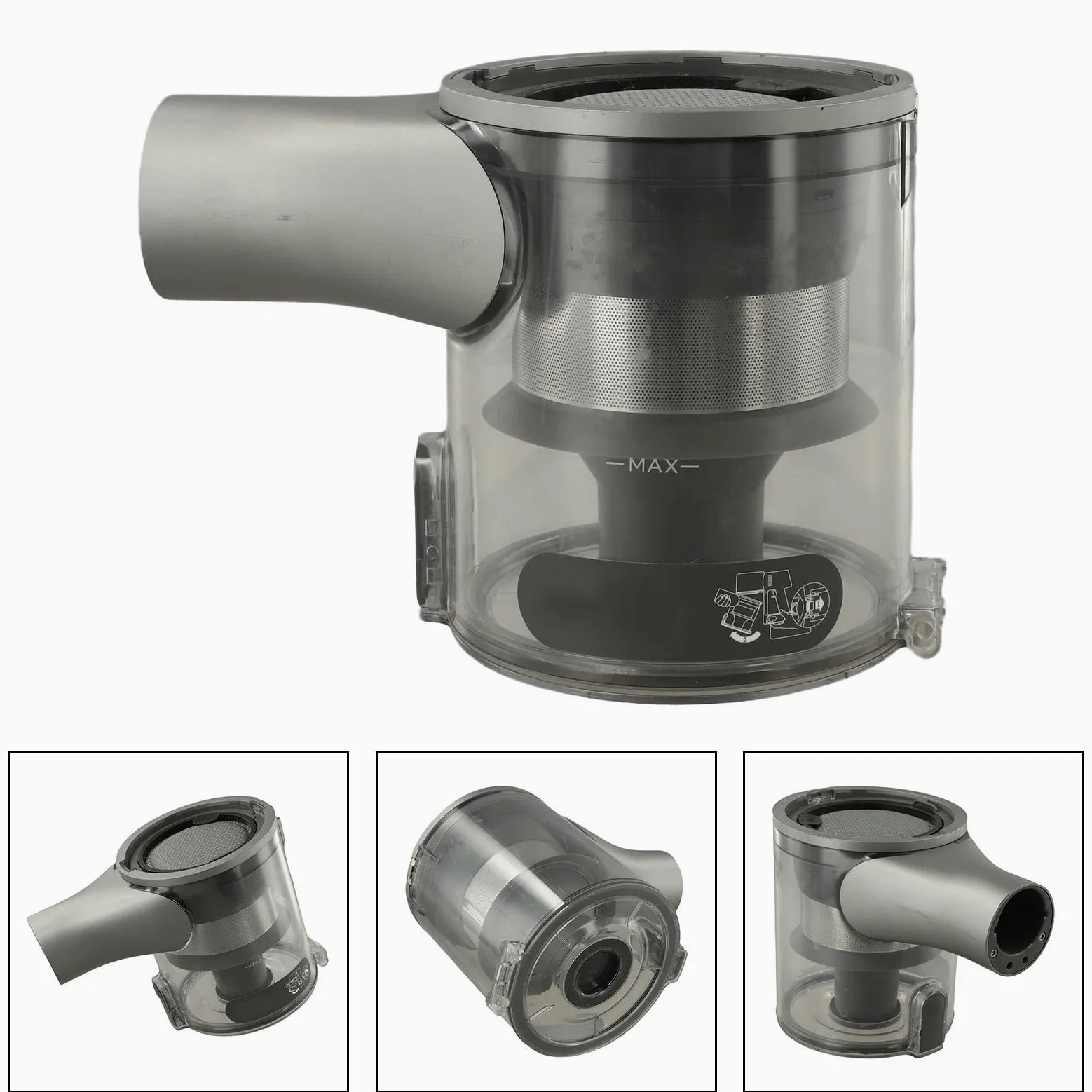 Tazza di ricambio per Dreame R20, 0,5-1,5 l, ermetica, con svuotamento con un clic, accessorio leggero e rimovibile