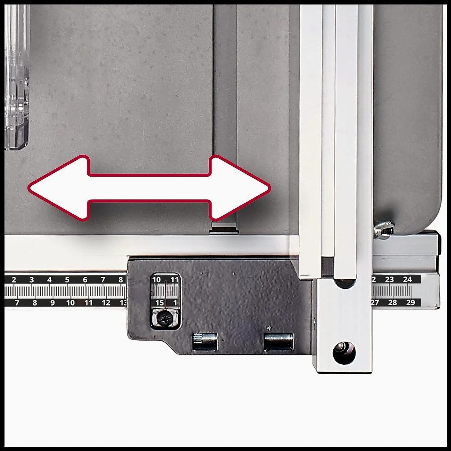 Sega circolare da banco TC-TS 2025/3 di Einhell (max. 2.000 watt, guida angolare, guida parallela, collegamento di aspirazione sulla scocca e protezione lama, lama in metallo duro inclusa)