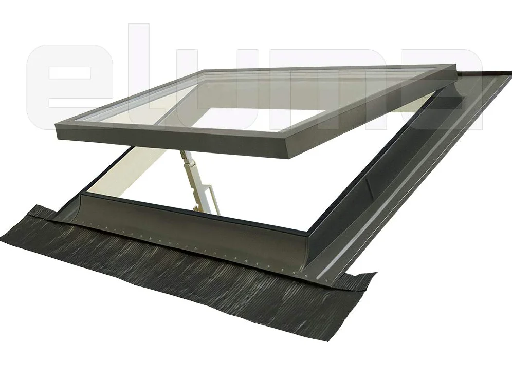 Lucernario, Finestra per tetto CLASSIC VASISTAS | Doppio vetro | Accesso al tetto | Made in Italy (100x64 Base x Altezza)