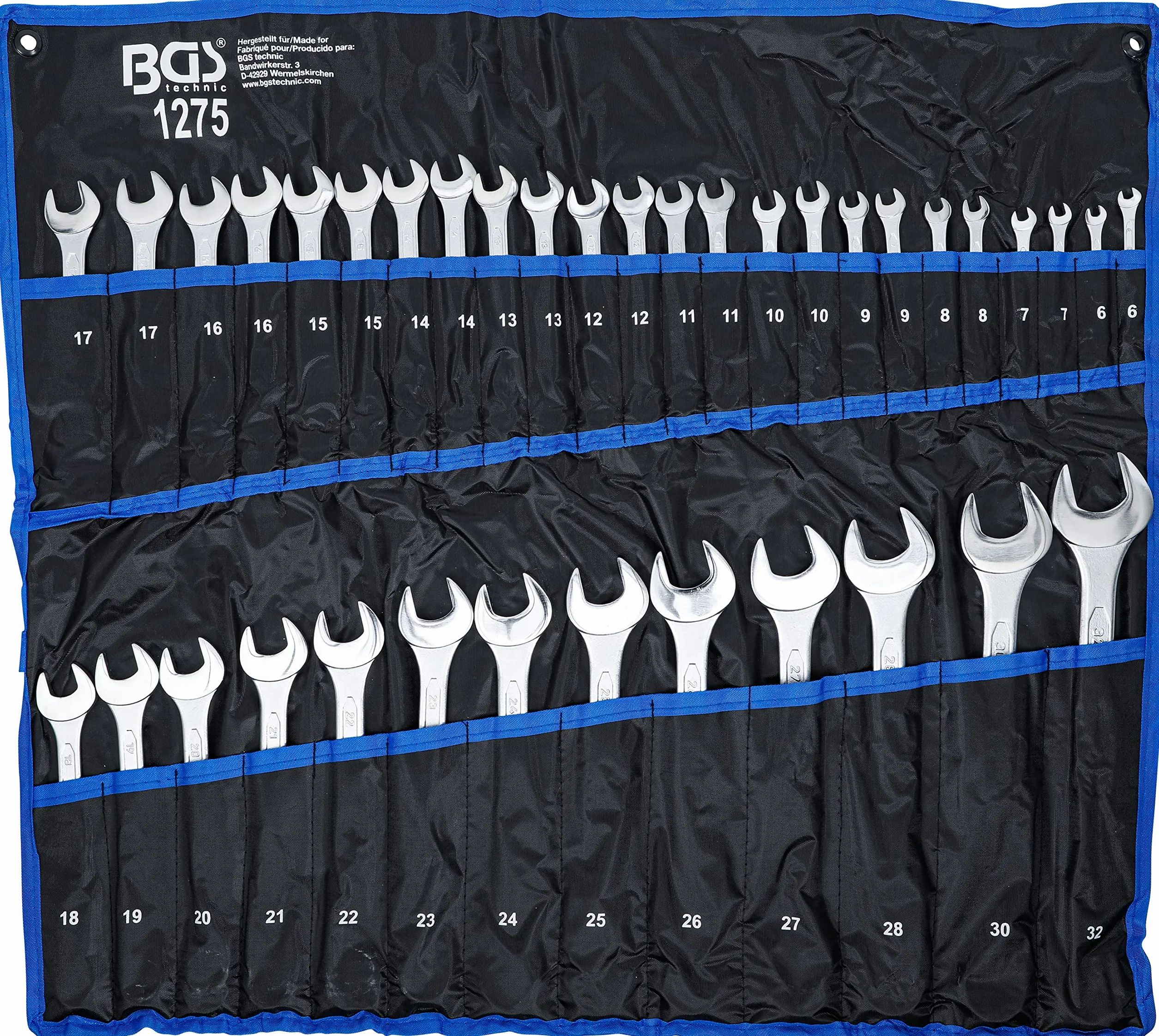 BGS 1275 | Serie di chiavi combinate anello-forchetta | 6 - 32 mm | 37 pz.