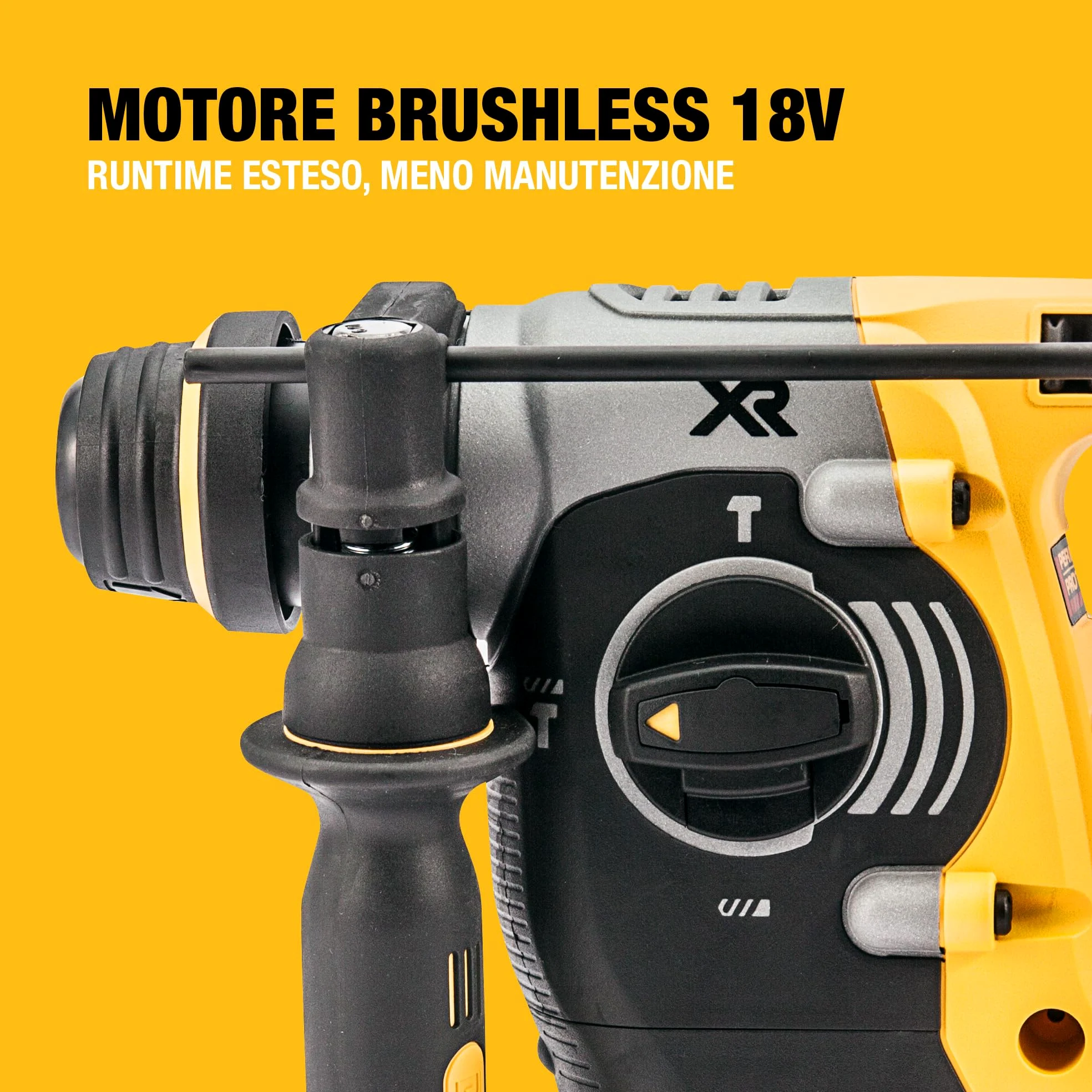 DEWALT 18V XR Martello Perforatore Brushless 24mm SDS-Plus, Unità Nuda, DCH273N-XJ