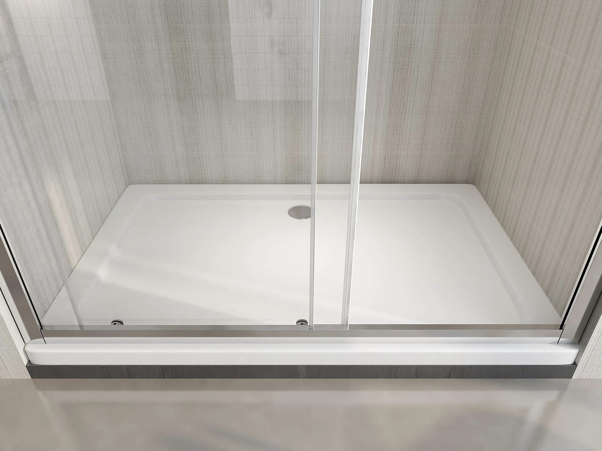 Porta Doccia Scorrevole Bagno Nicchia vetro 6 mm Anti-calcare H.190 (105-110 H.190 cm)