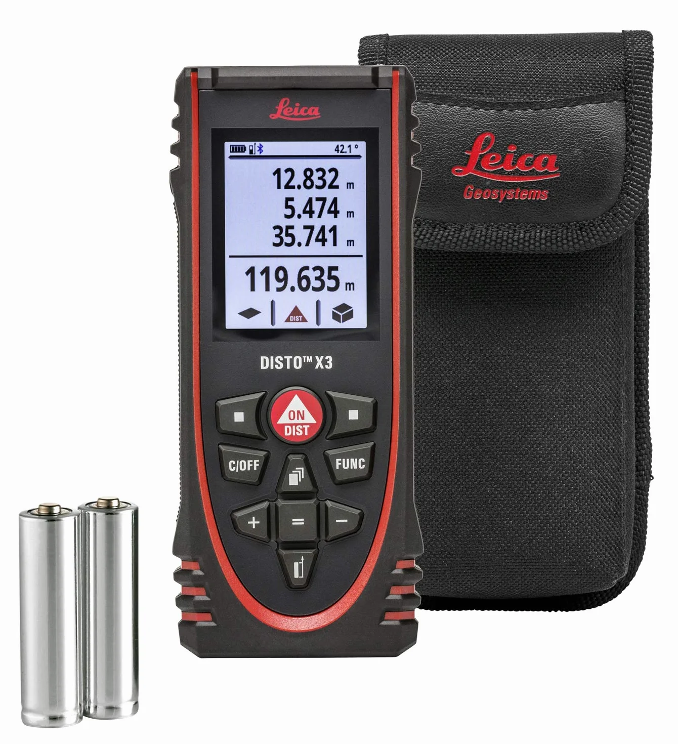 Leica DISTO X3 – robusto metro laser (grado di protezione IP65) con Bluetooth (associazione tramite app) per le misure della distanza nelle condizioni difficili (utilizzabile negli ambienti interni)