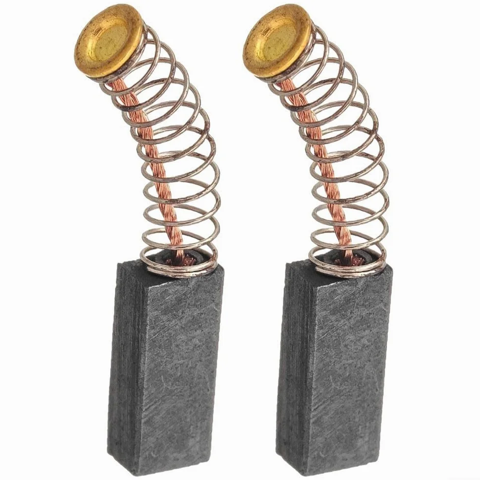 Spazzole di carbone per motore elettrico, 2 pezzi, 13 mm x 6 mm x 4 mm, parti di ricambio per utensili elettrici, seghe circolari, trapani, aspirapolvere, smerigliatrici angolari