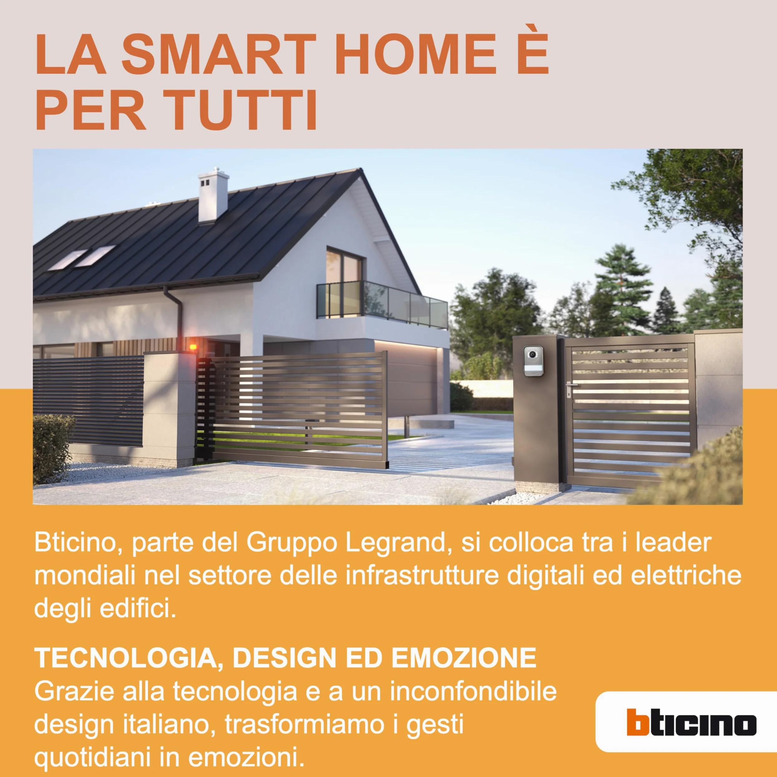BTICINO 310913 Videocitofono Easykit WiFi, Kit Monofamiliare Espandibile, Senza Fili, Monitor Smart 7" a Colori, Pulsantiera con Visione Notturna, Controllo Accessi da Smartphone, App Home+Security