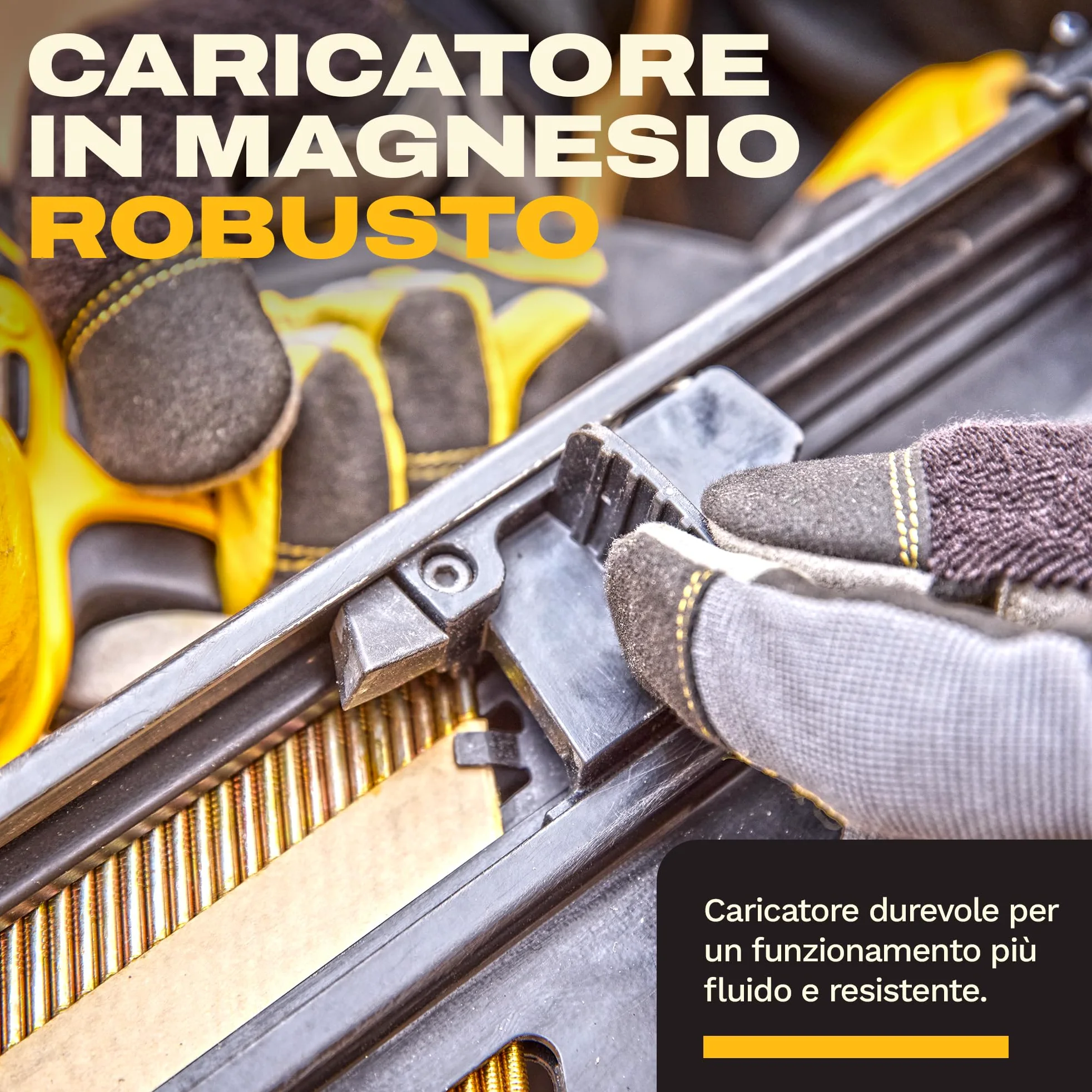 DEWALT 18V XR Chiodatrice per Strutture Brushless di Nuova Generazione, solo utensile, DCN950N-XJ