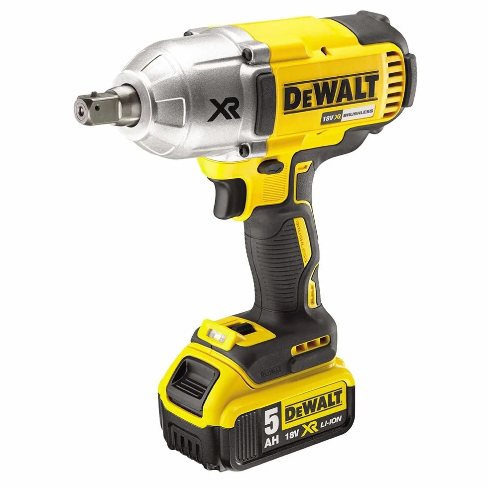 DeWalt DCF899P2-QW Trapano avvitatore a impulsi attacco 1/2" a batteria, 18V, 5.0 Ah, motore Brushless