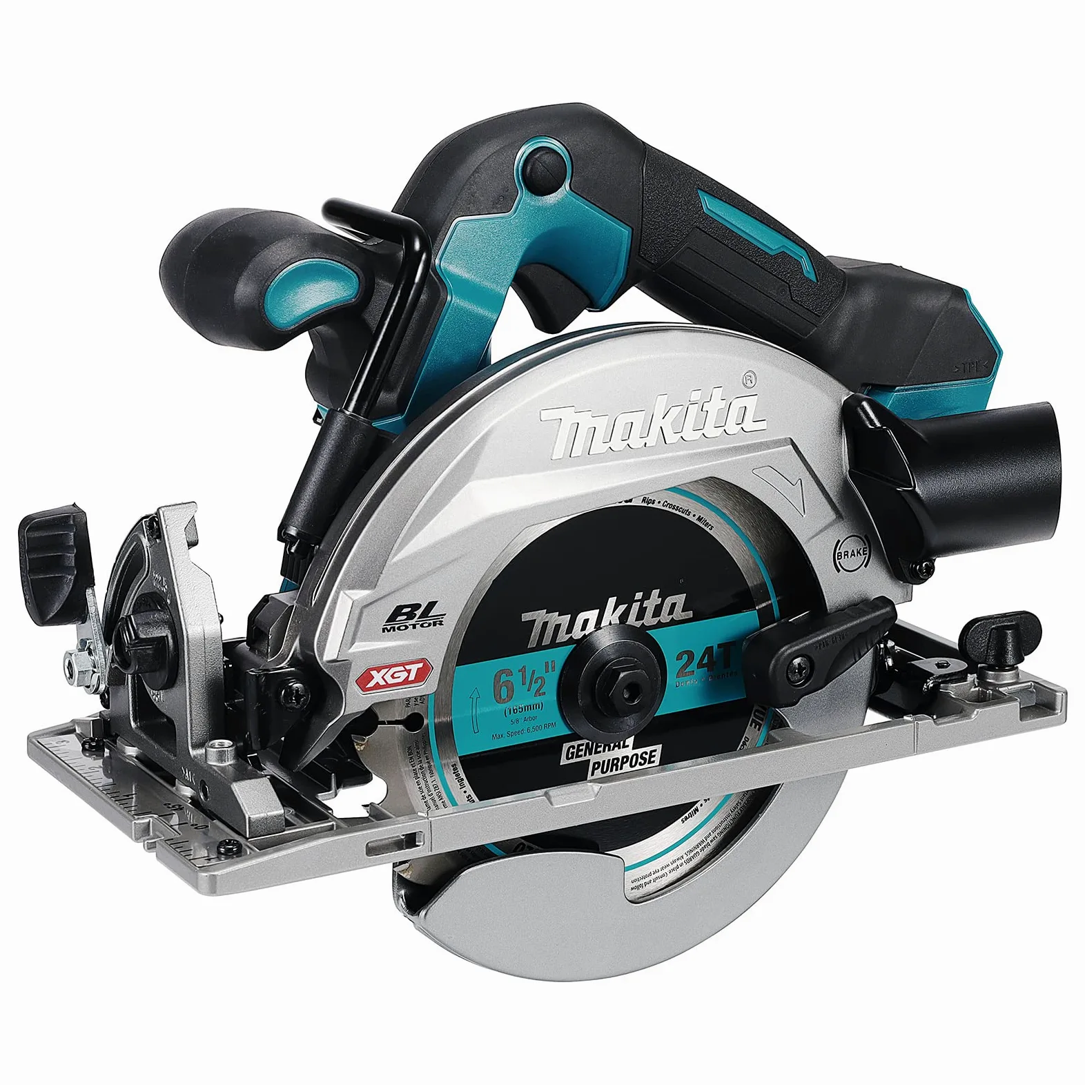 Makita HS012GZ01 40V Max XGT Brushless 165mm Sega circolare fornita in una custodia Makpac - Batterie e caricabatterie non inclusi