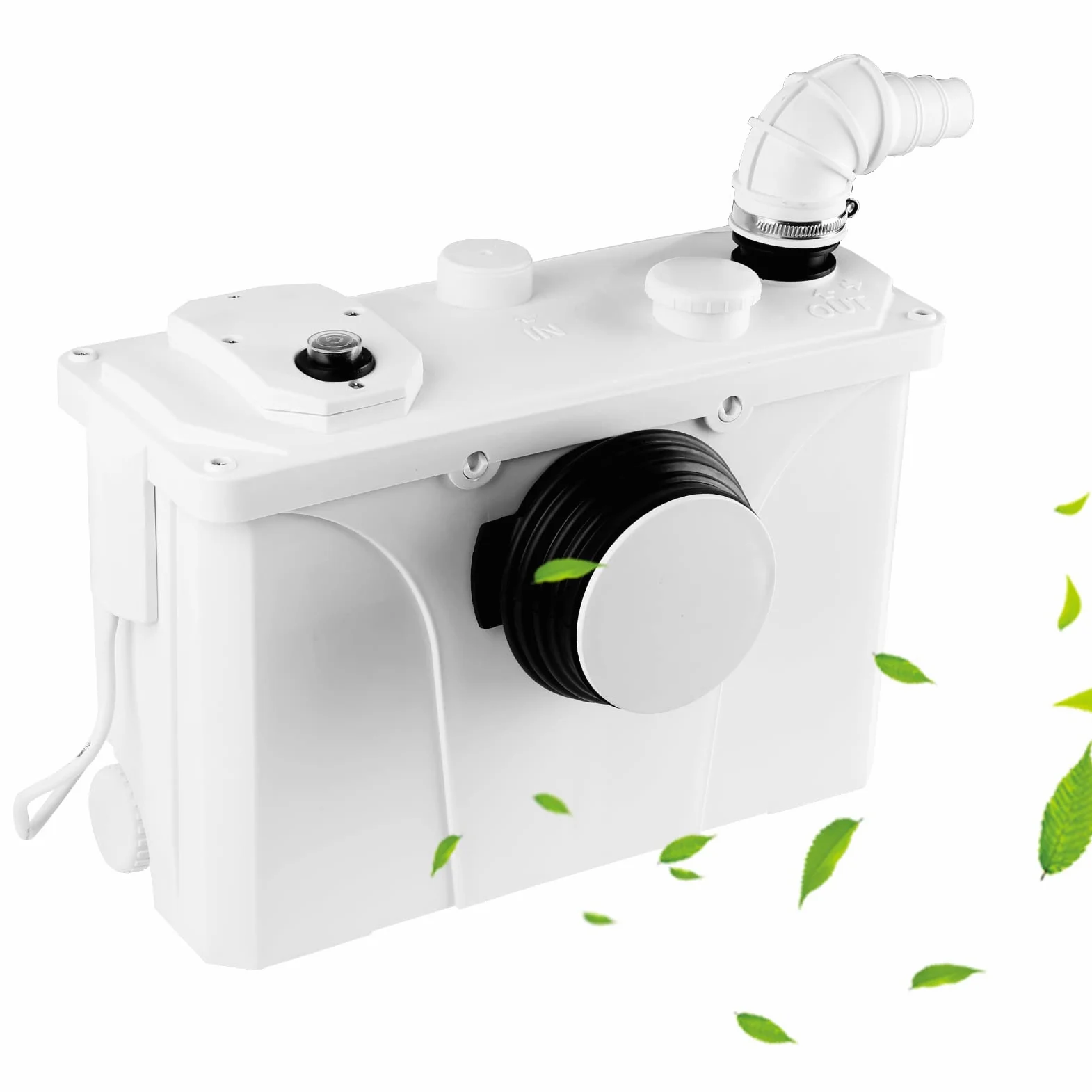 Sonnewelt Sistemi di sollevamento da 700 W, 190 l/min, pompa per acqua sporca, pompa per feci con 4 ingressi, pompa domestica per doccia, vasche da bagno, lavabo, lavatrice lavastoviglie