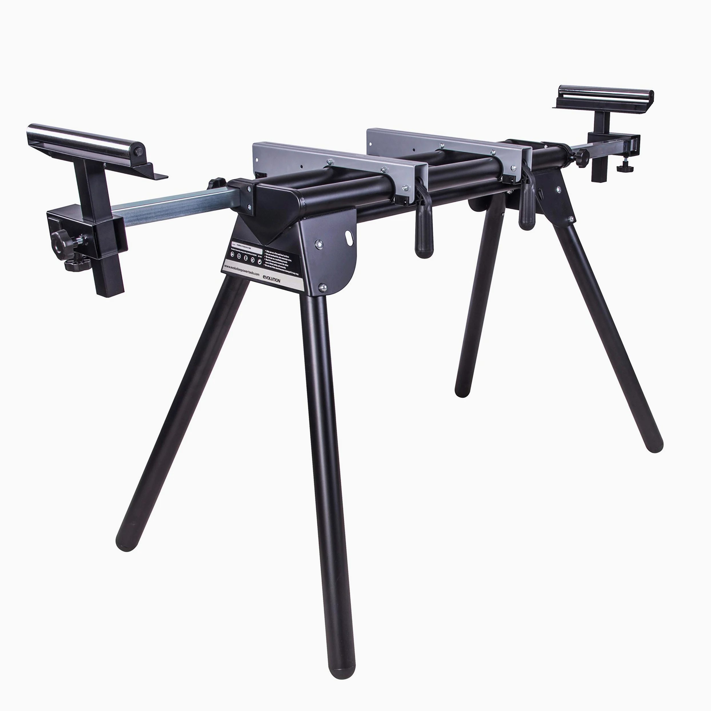 Evolution Power Tools - Supporto troncatrice con estensioni, Nero