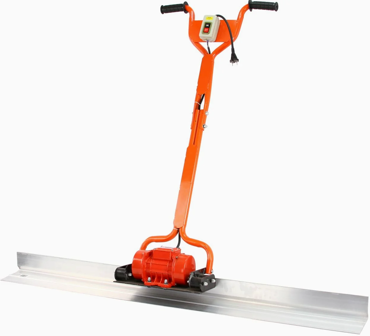 Staggia Vibrante Elettrica per Cemento Calcestruzzo | 200 W | 1,5 m x 14 cm | 2800 giri/min | Raggio di Azione 18 cm