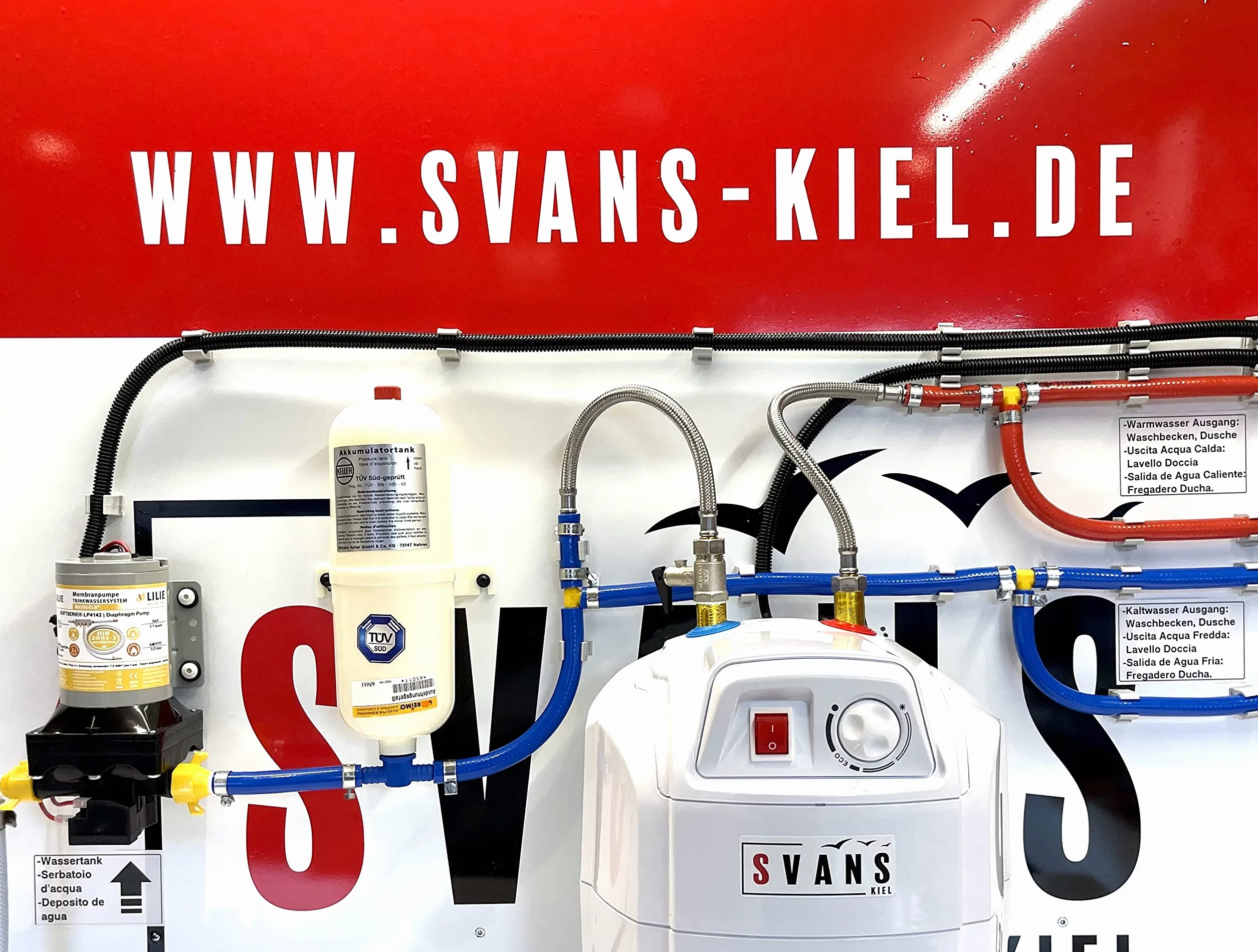 Svans Caldaia 24v Bollitore Acqua 24v 15 Liter Serbatoio Acqua Calda 24v Resistente alla Pressione SV15 Case Mobili Roulotte Campeggio