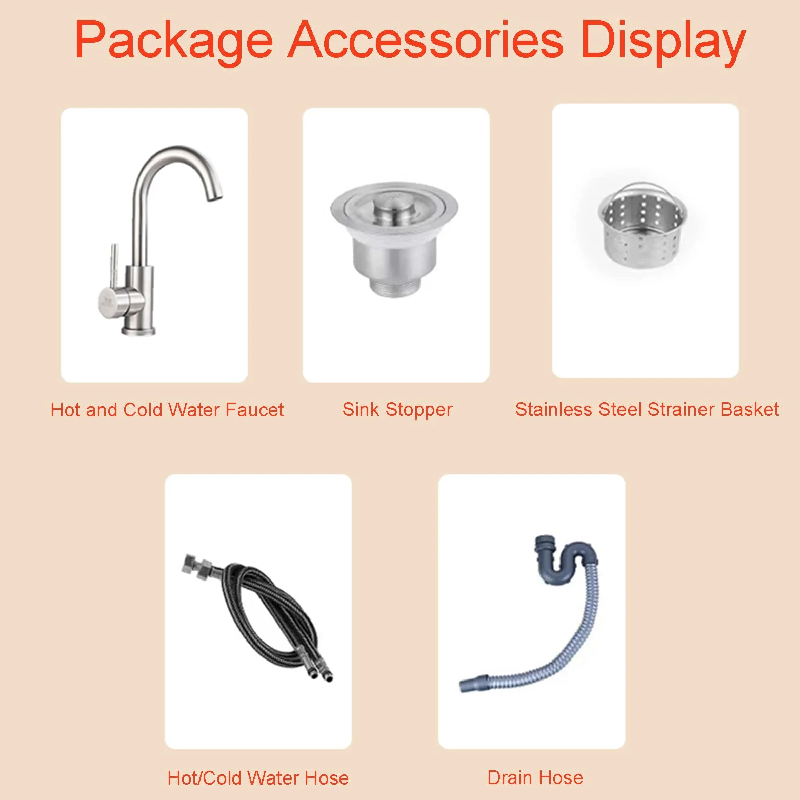 ZTGL Lavandino a Colonna Moderno in Ferro Battuto, Mobile da Bagno con Lavabo in Acciaio Inox, Lavandino su Piedistallo Freestanding Set con Rubinetto e Scarico