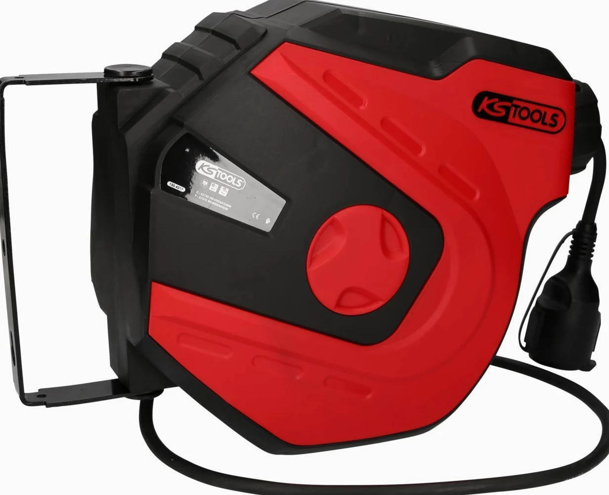 KS Tools 150.4217 Avvolgicavo per officine, 15m, 1,5mm²