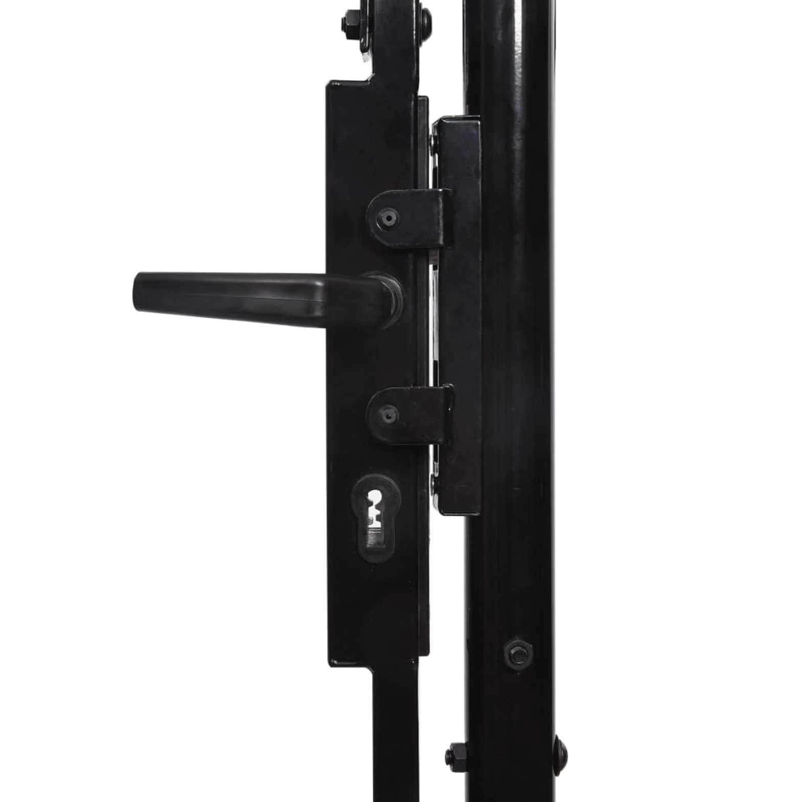 Cancello Doppio Giardino Esterno con Punte a Lancia Cacello per Recinzione Cancello in Metallo Cancello da Esterno con Chiavi -400 x 225 cm