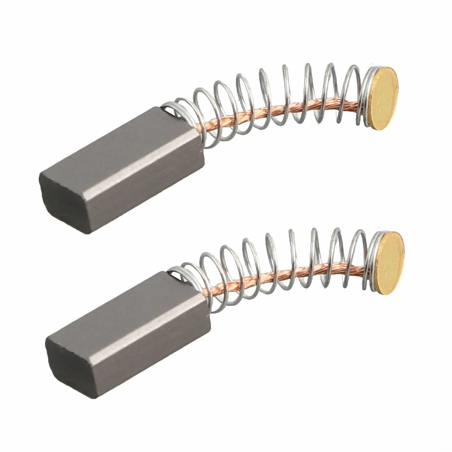 Spazzole di carbone per motore elettrico, 2 pezzi, 13 mm x 6 mm x 4 mm, parti di ricambio per utensili elettrici, seghe circolari, trapani, aspirapolvere, smerigliatrici angolari