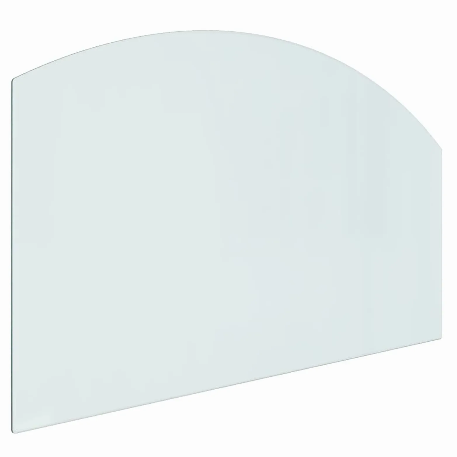 Rantry Piastra in vetro per caminetto, 100 x 60 cm, protezione per pavimenti in parquet e laminato, base per stufa resistente alle alte temperature, copertura per pavimento in vetro temperato