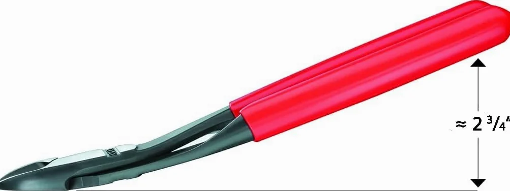 KNIPEX Tronchese laterale per meccanica tipo forte rivestiti in resina sintetica 200 mm, 74 21 200