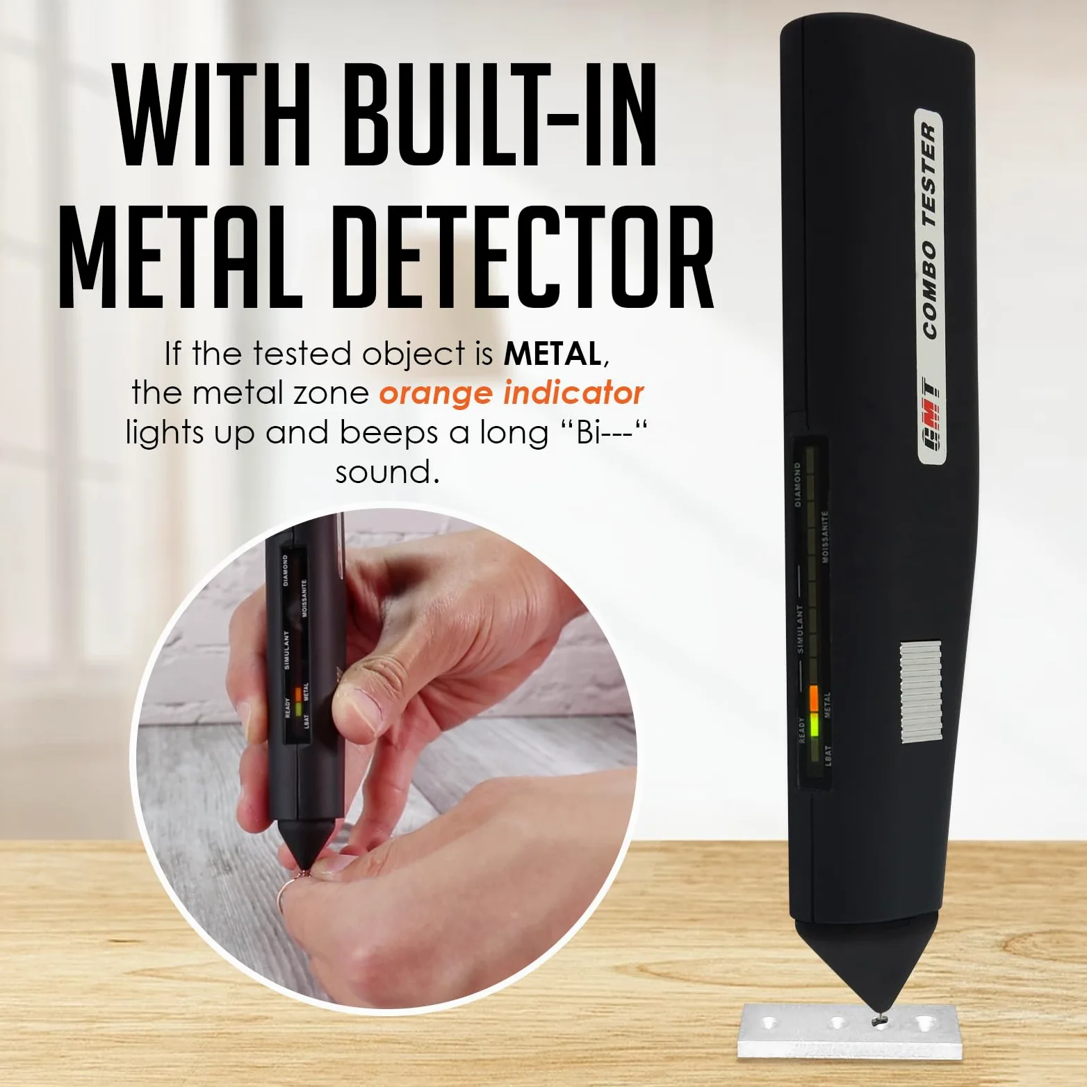 Kit professionale tester combo gemme da 2pt - Dispositivo ad alta precisione per diamanti, moissanite, metalli e selezione di gemme - Ideale per principianti ed esperti