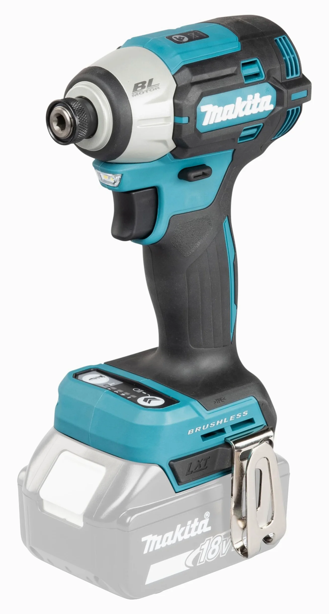 Makita Avvitatore a percussione a batteria DTD201Z, 18 V (senza batteria, senza caricatore)