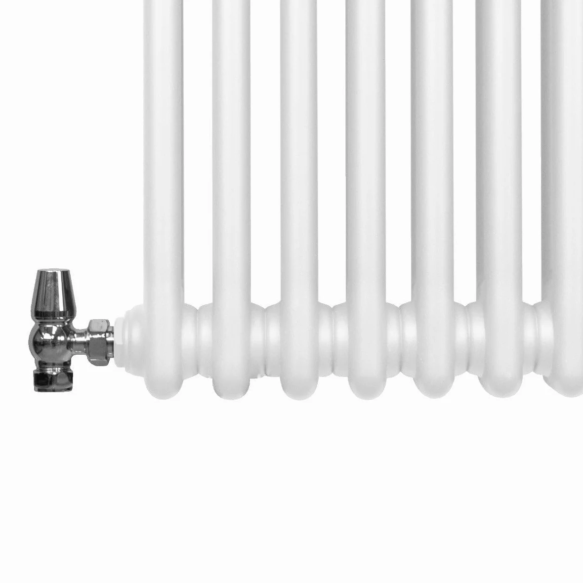 Radiatore Termosifone a 2 Colonne 1800mm x 292mm Moderno Centralizzato Bianco in Acciaio Inox Verticale a Parete Cucina Soggiorno Bagno Kit di Fissaggio e Spazzola Inclusi