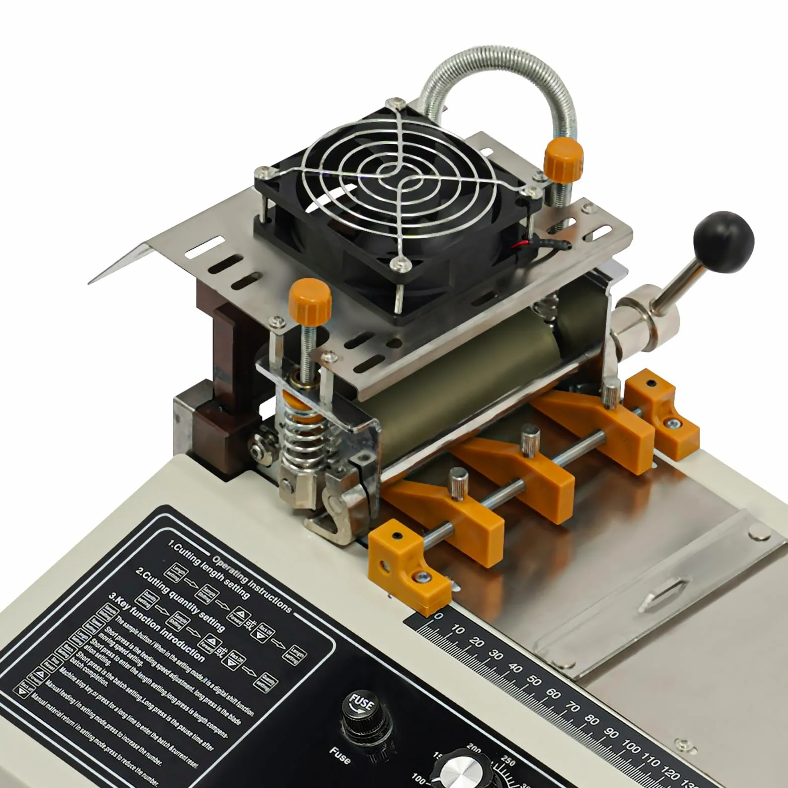 Macchina da Taglio Automatica a Nastro 400W, Taglierina Automatica Macchina Caldo e Freddo, Automatic Distributore Nastro, Larghezza di Taglio 1-98 mm, 0-450℃