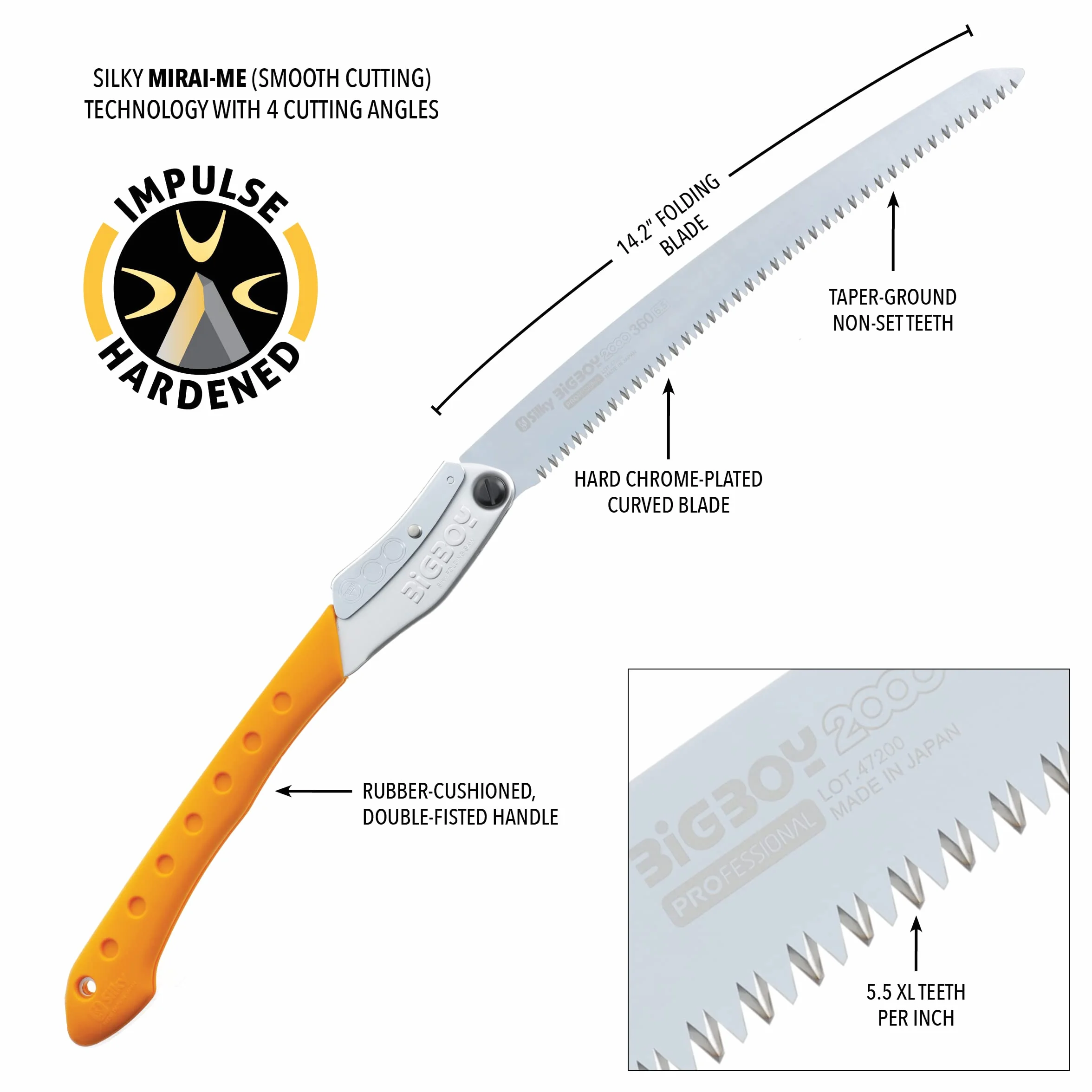 Silky SKS35636 Coltello Tascabile, Unisex – Adulto, Giallo, Taglia Unica