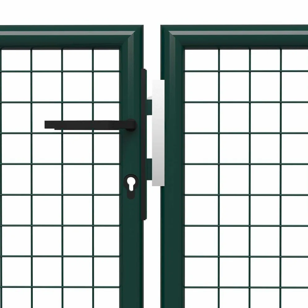 Gecheer Cancello per Giardino in Acciaio 400x200 cm Verde-Home