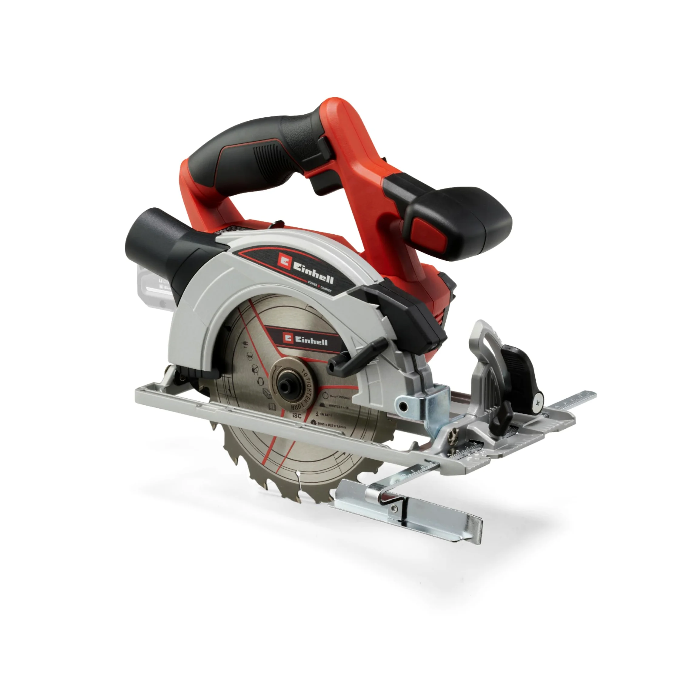 Einhell 4331207 Circolare Fili Te-CS 18/165-1 Li-Solo Power X-Change (Tavolo per Sega Realizzato in Alluminio, Montaggio Semplice Attrezzi, Fornito Senza Batteria o Carico)