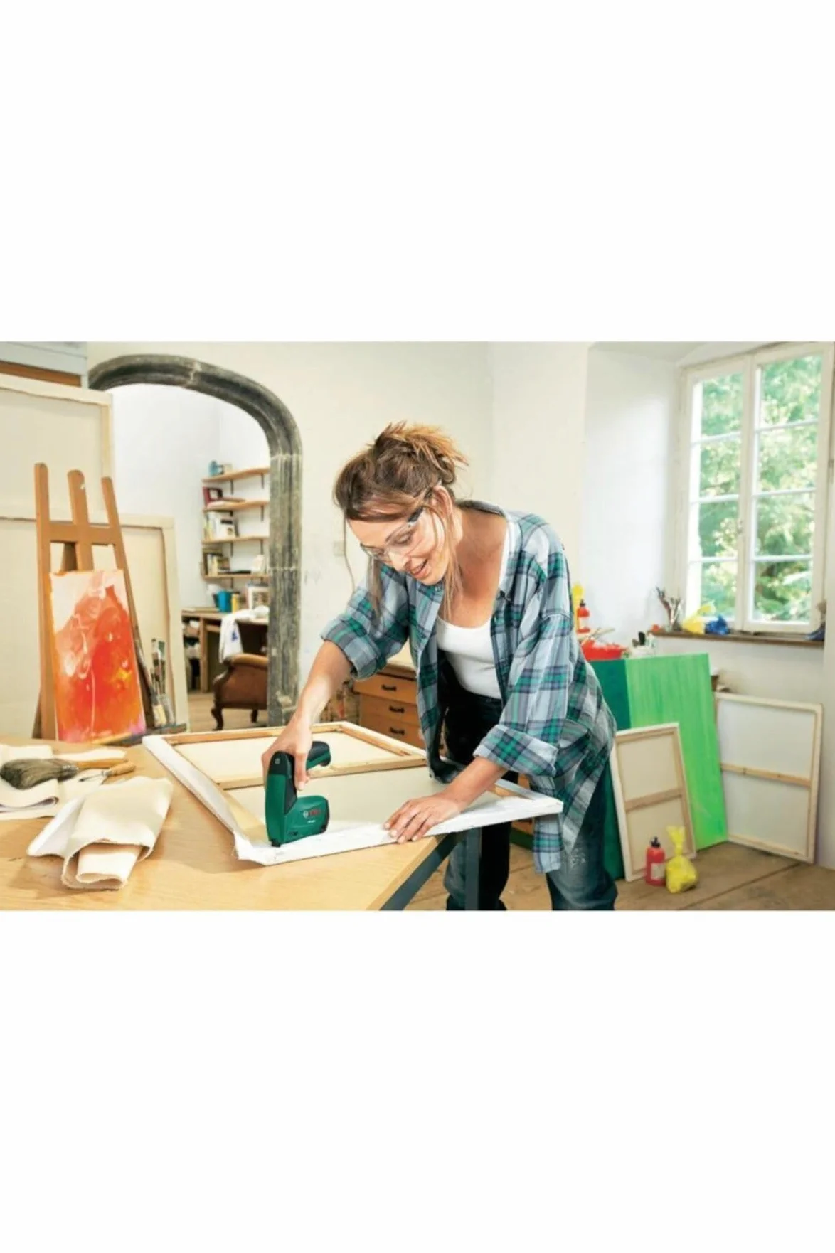 Bosch Home and Garden 603968100 PTK 3 6 LI Graffatrice a Batteria, 3.6 V, Verde