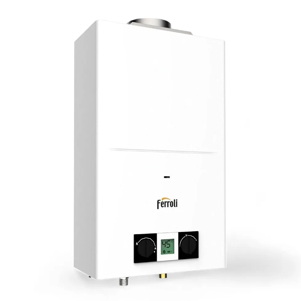 Scaldabagni scaldacqua murale a Gas tiraggio Naturale Camera Aperta Pegaso Eco 11 gpl Ferroli