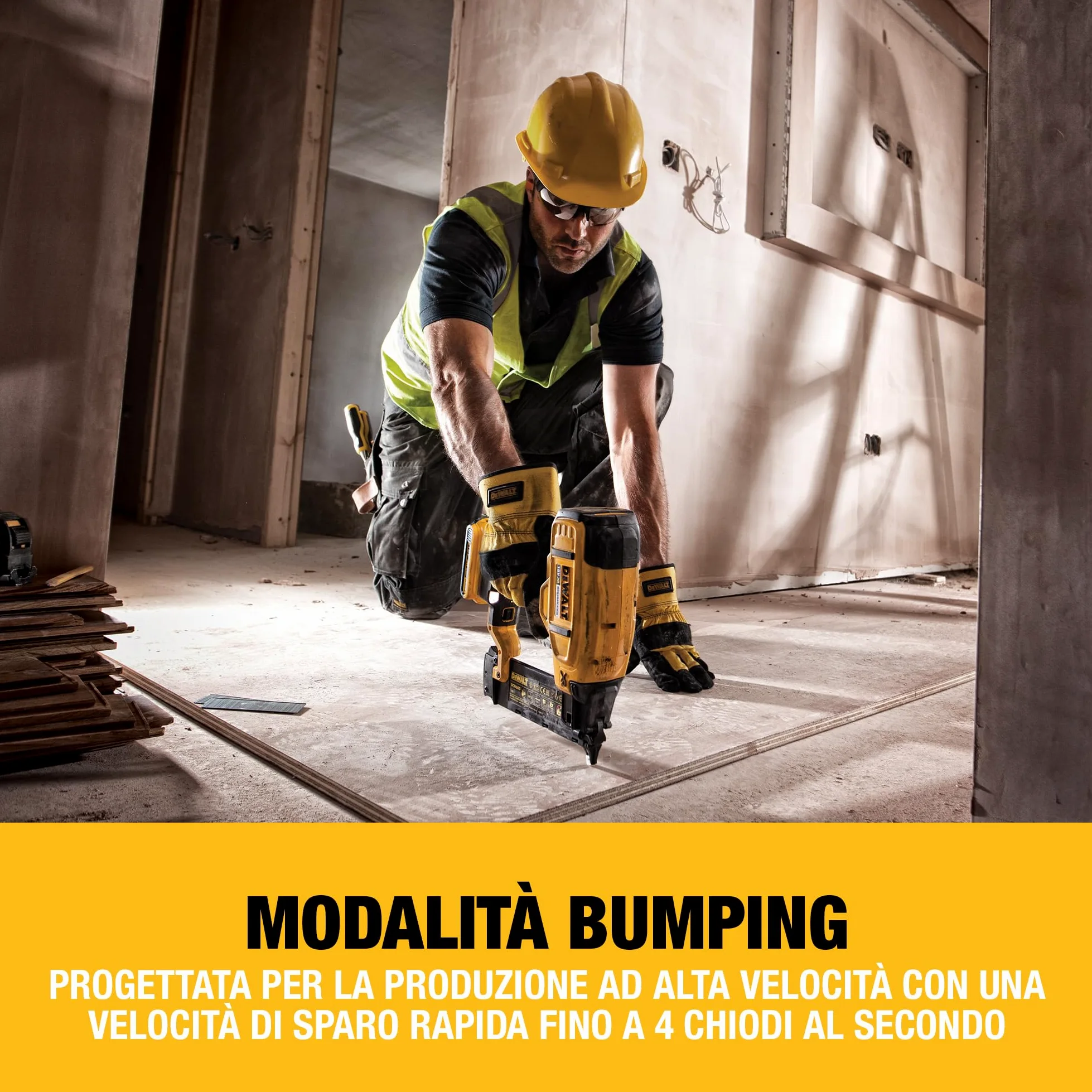 DEWALT 18V XR Chiodatrice Fissa Brushless 18 Calibro 18, Solo Utensile, DCN680N-XJ
