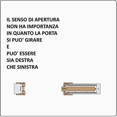 Anta Tresor Pure per controtelaio Essential scorrevole SCRIGNO Raso muro Grezza 60x210