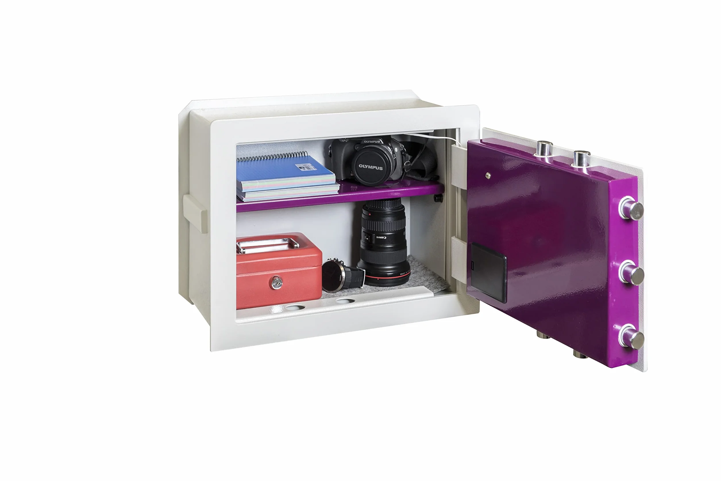ARREGUI Forma Evolution 151050 Cassaforte a muro con serratura a chiave e codice | Cassaforte da incaso a parete con Fondo Estensibile | Alto livello di sicurezza | 32 x 42 x 20/30 cm