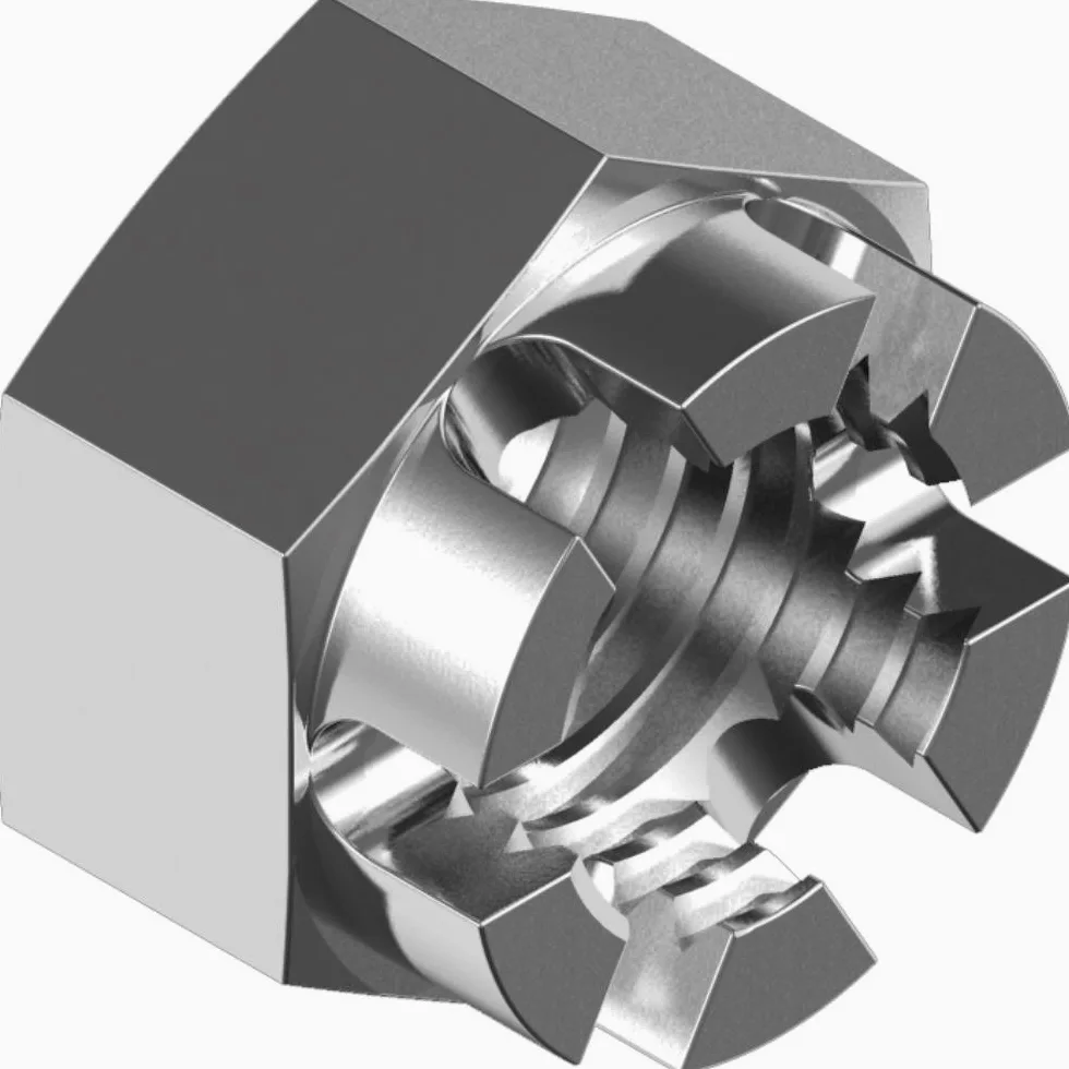 50 pezzi corona Dadi DIN 935 – Acciaio Inossidabile A4 M14