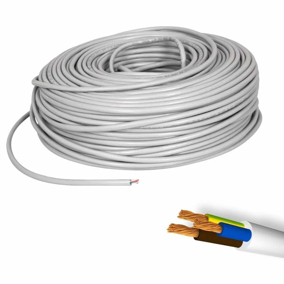CAVO ELETTRICO FROR GOMMATO TRIPOLARE 3 POLI ANTIFIAMMA 3G1,5 "3x1,5" mm² 100 METRI