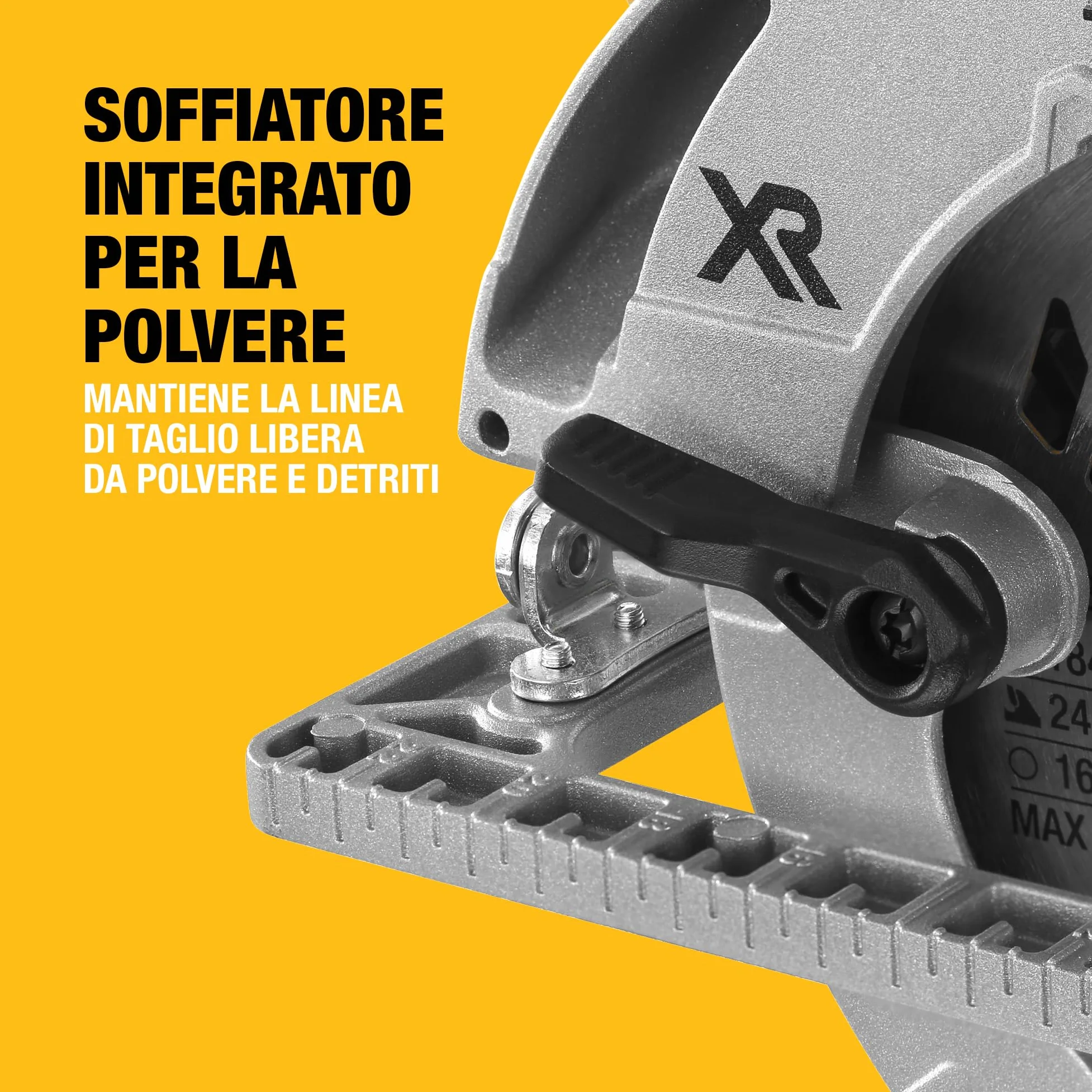 DEWALT Sega Circolare 18V motore BRUSHLESS, Solo corpo macchina, DCS572N-XJ