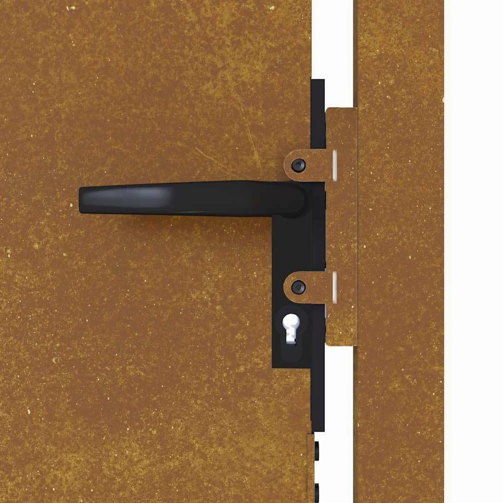 vidaXL Cancello da Giardino 100x150 cm in Acciaio Corten